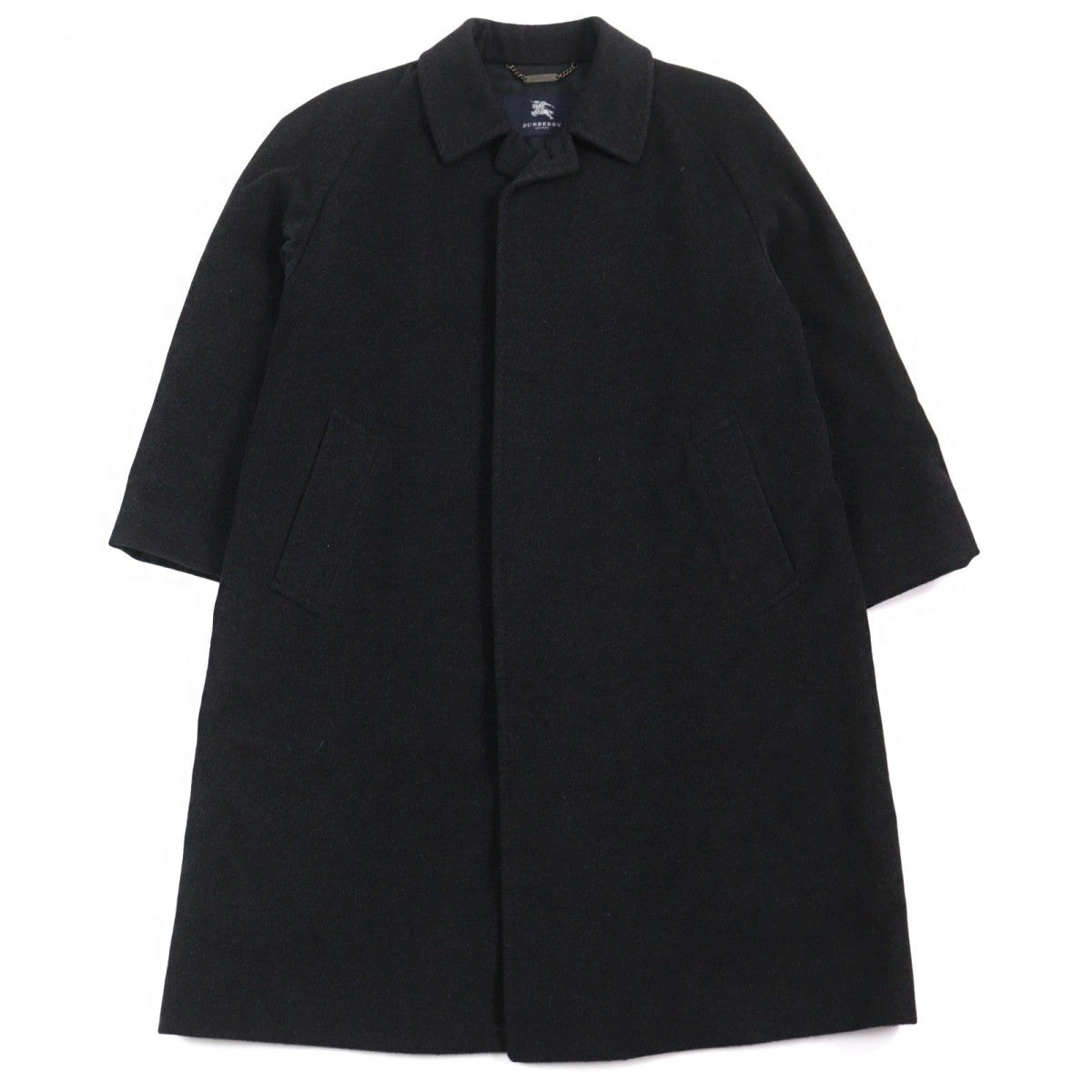 BURBERRY LONDON Stainless collar coat BBC50-701-08 Outer: 100% cashmere, Lining: Cupra, Sleeve lining: Polyester Dark gray mens
