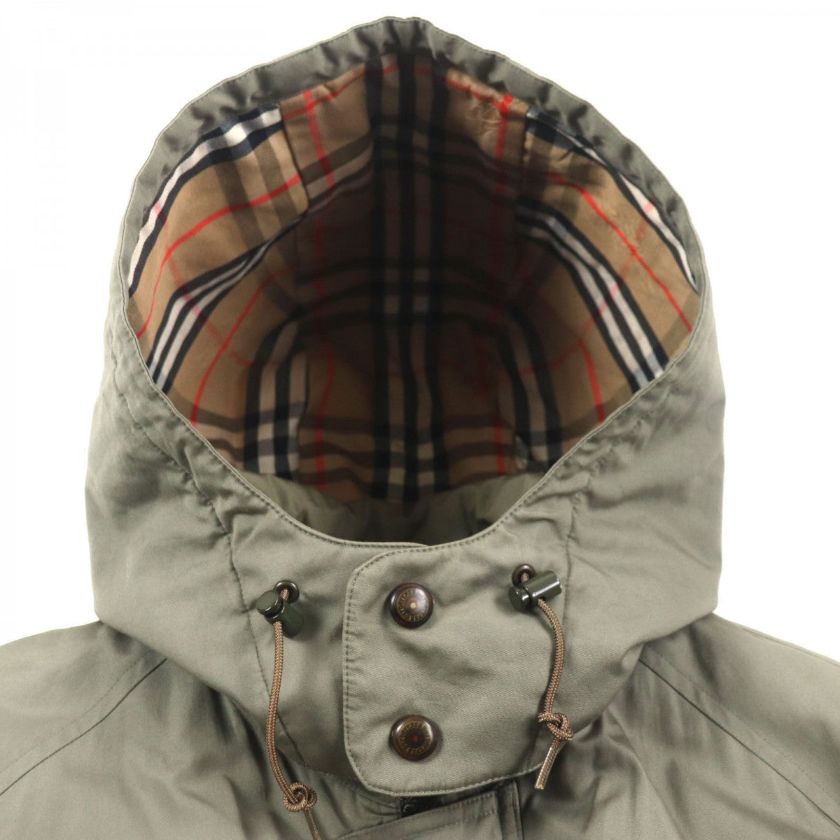 BURBERRY Mod coat Outer: 100% cotton, Lining: Cupra, Sleeve lining: Cupra, Filling: Polyester, Liner: 100% cotton khaki mens L