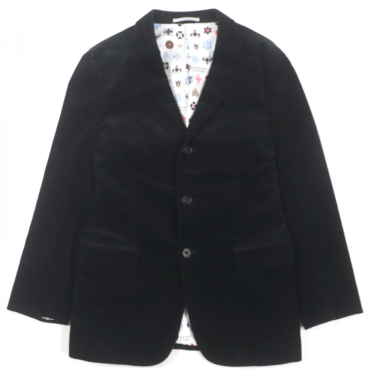 BURBERRY BLACK LABEL tailored jacket Outer: 97% wool, Outer: 3% polyurethane, Lining: polyester, Lining: cupra, Sleeve lining: cupra black mens L