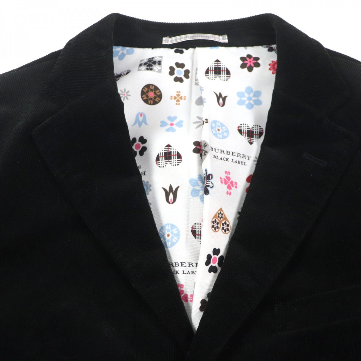 BURBERRY BLACK LABEL tailored jacket Outer: 97% wool, Outer: 3% polyurethane, Lining: polyester, Lining: cupra, Sleeve lining: cupra black mens L