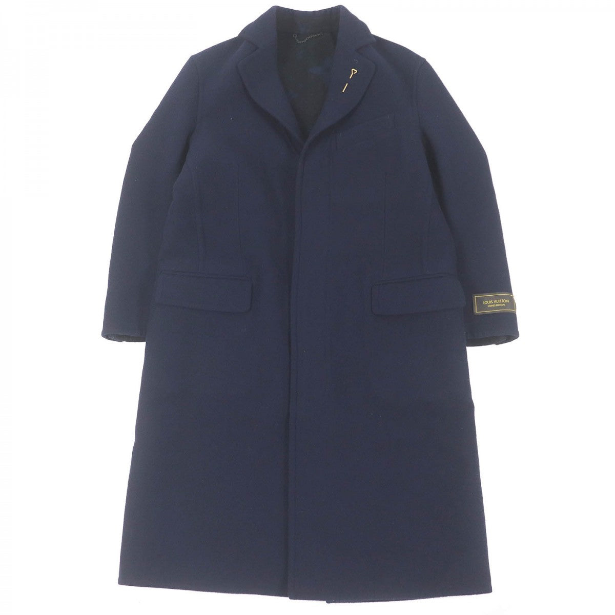 LOUIS VUITTON Chester coat HJC55E Outer: 100% wool, Lining: 72% cupra, Lining: 28% cotton Navy mens 44