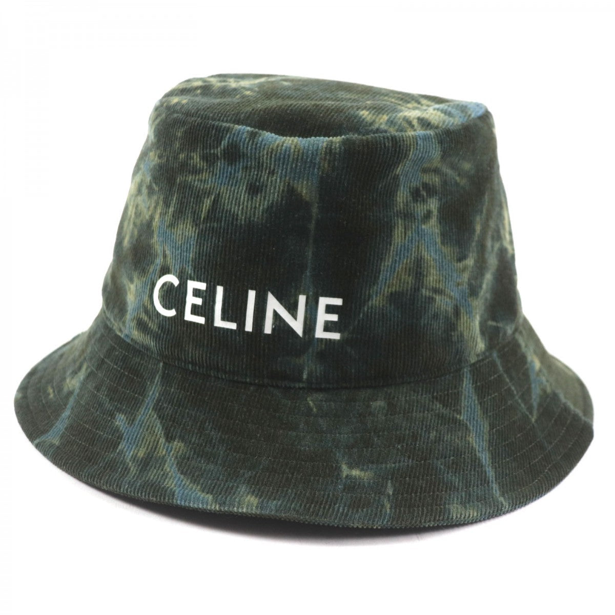 CELINE hat 2AU5B214Q Main: 100% cotton, Lining: 65% polyester, Lining: 35% cotton green mens L