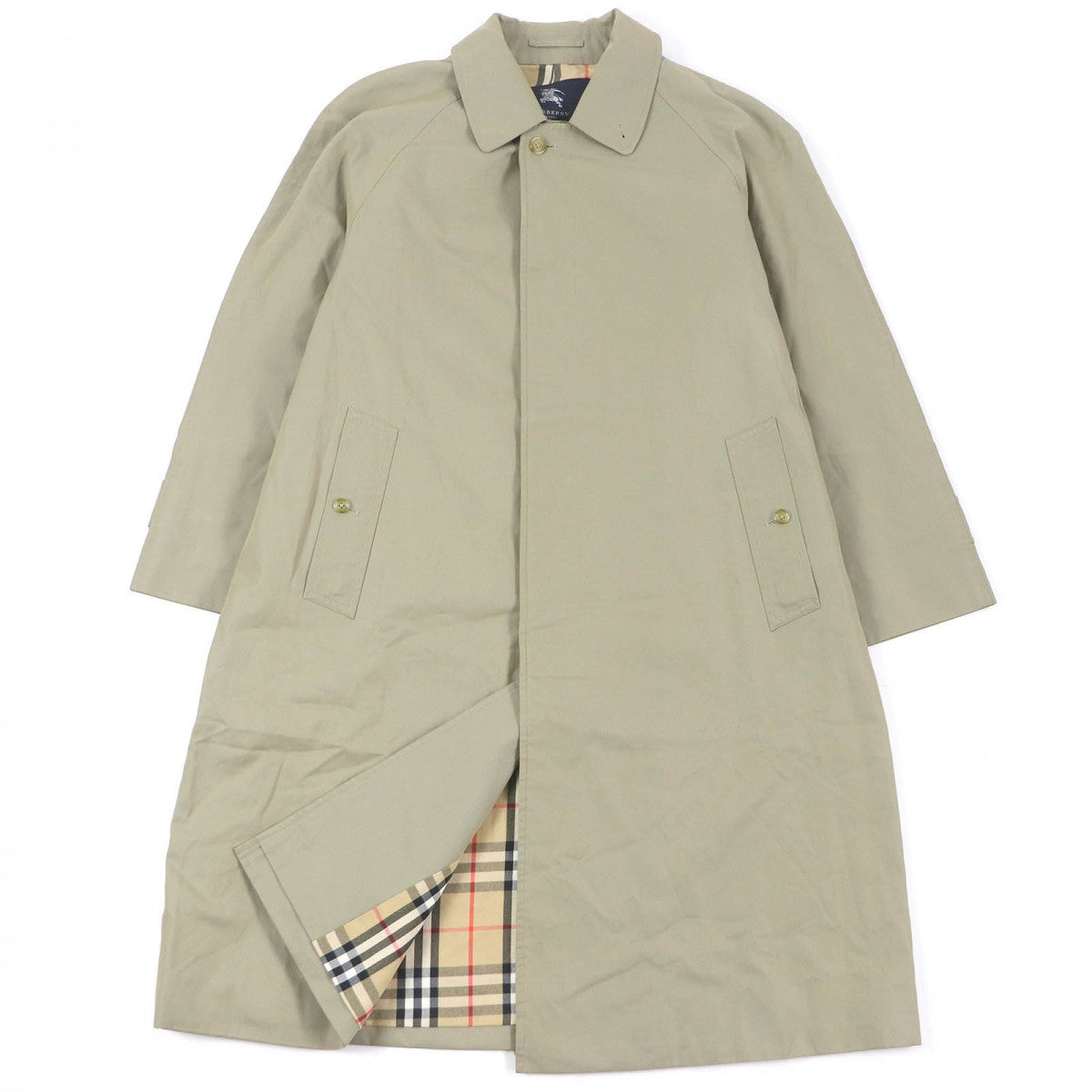 BURBERRY LONDON Stainless collar coat Outer: 100% cotton, Lining: cotton, Lining: polyester khaki mens