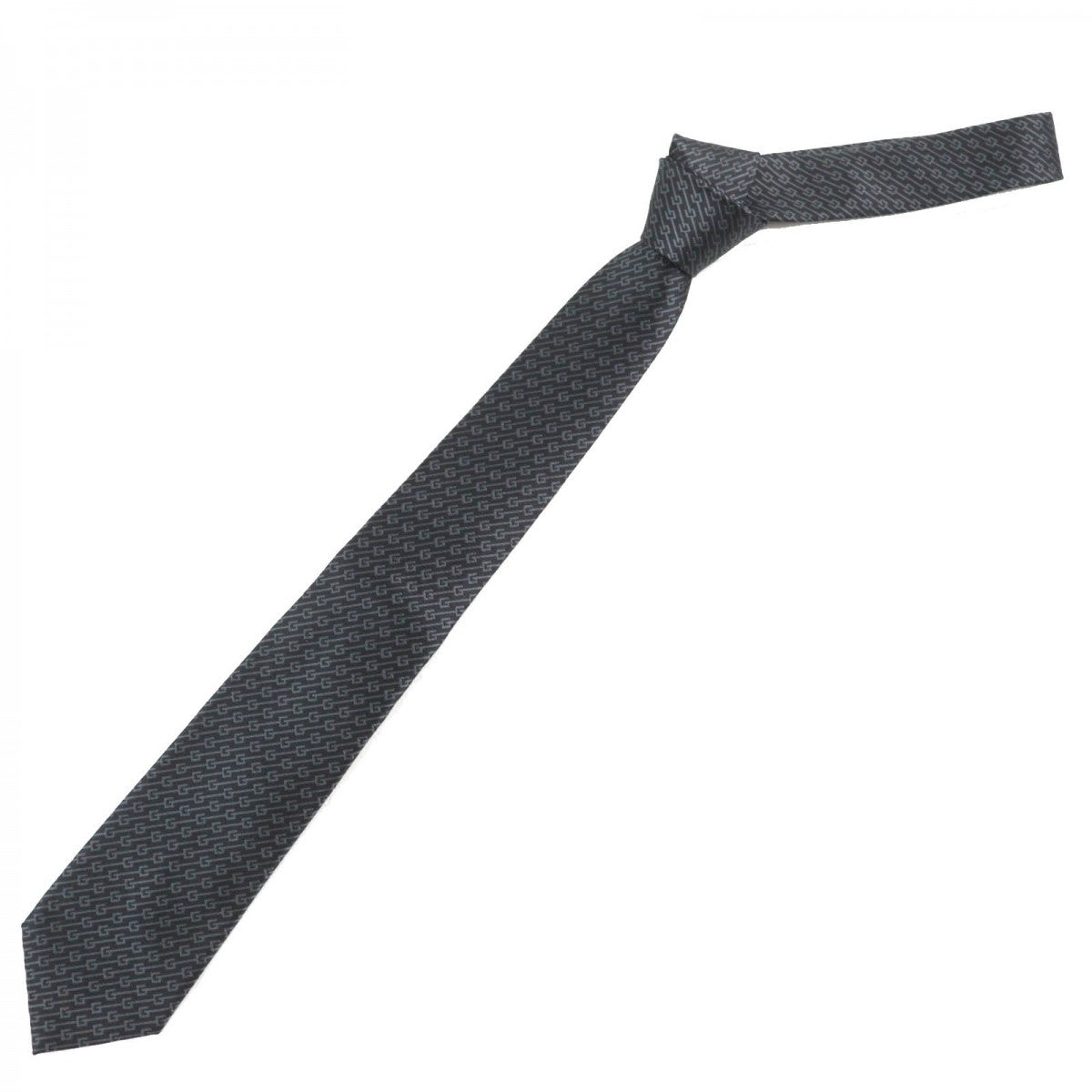 GUCCI tie Main: 100% silk, Lining: 60% cupra, Lining: 40% silk Dark brown gray mens