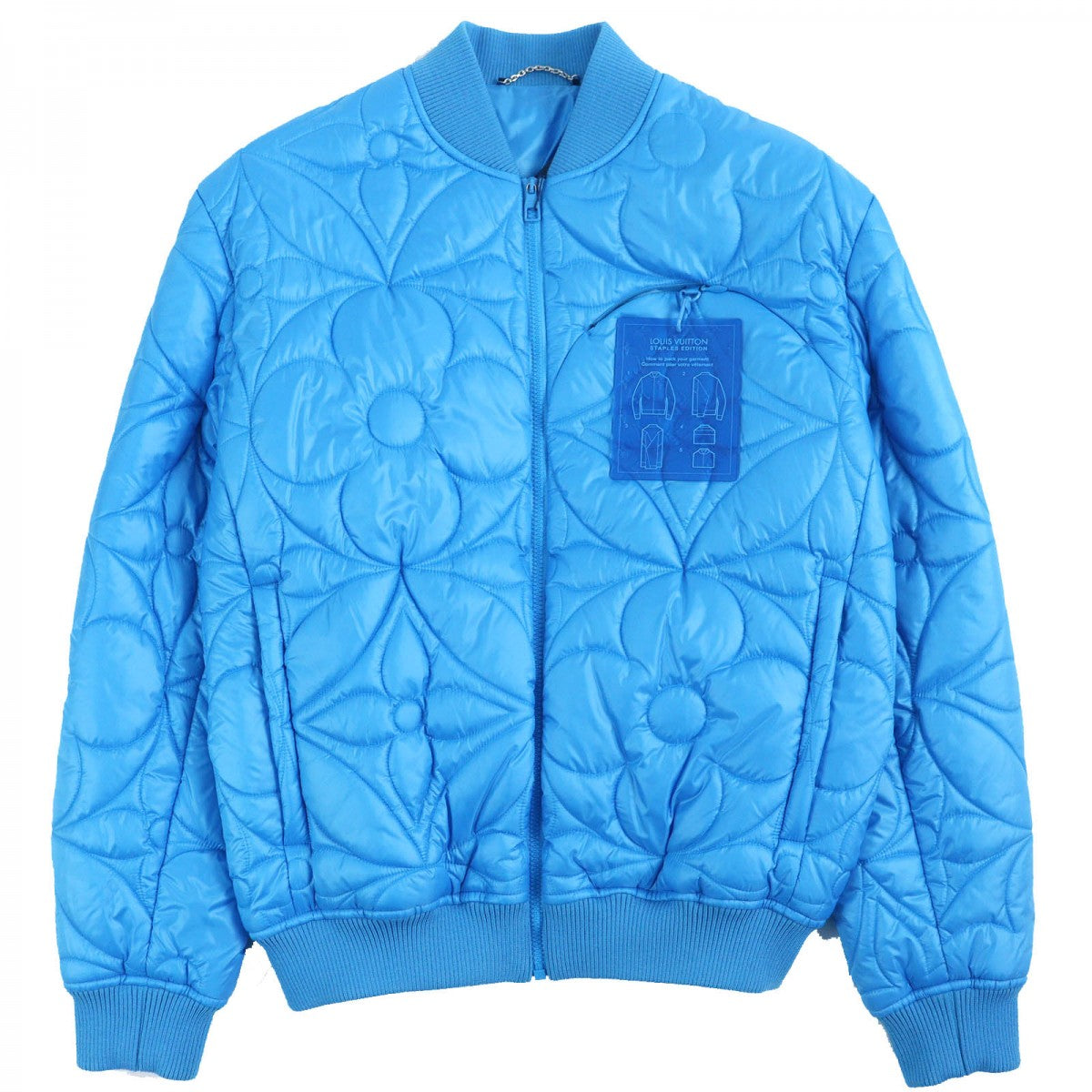 LOUIS VUITTON Blouson HLB51E Outer: 100% polyester, Lining: 100% cotton, Filling: 100% polyester blue mens 48