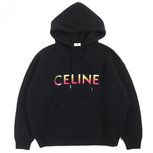 CELINE Hoodie 2A10X66Q Main: 100% wool black mens XS