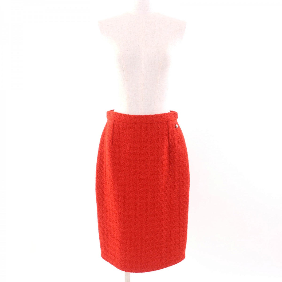 CHANEL skirt P62367 Outer: 100% wool, Lining: 100% silk Orange Women 40