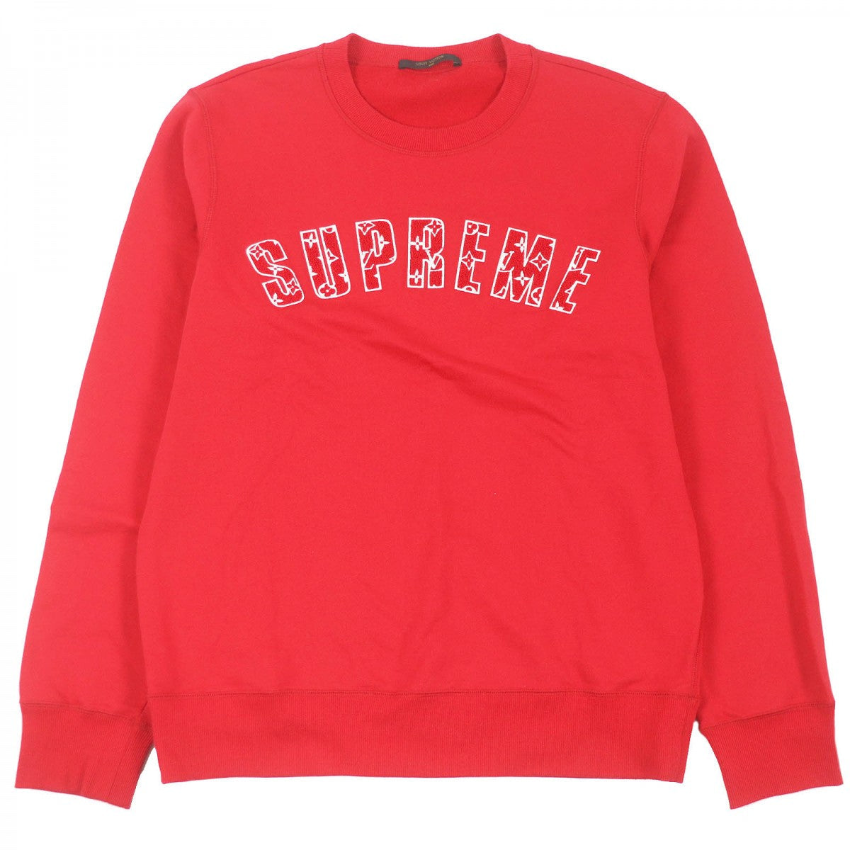 LOUIS VUITTON sweat Main: 88% cotton, Main: 12% rayon Red mens XL