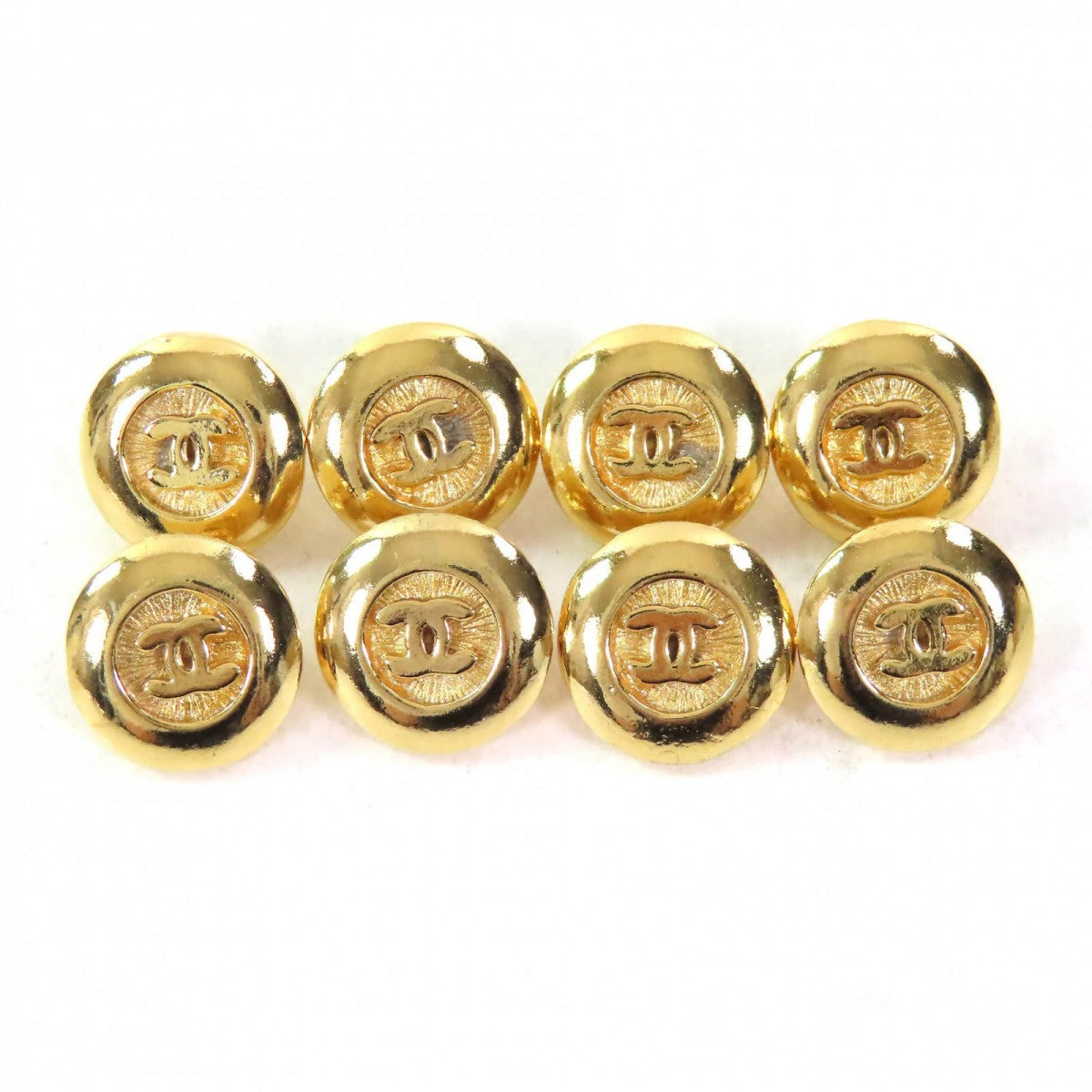 CHANEL Other fashion goods Gold Plated gold Buttons, set of 8