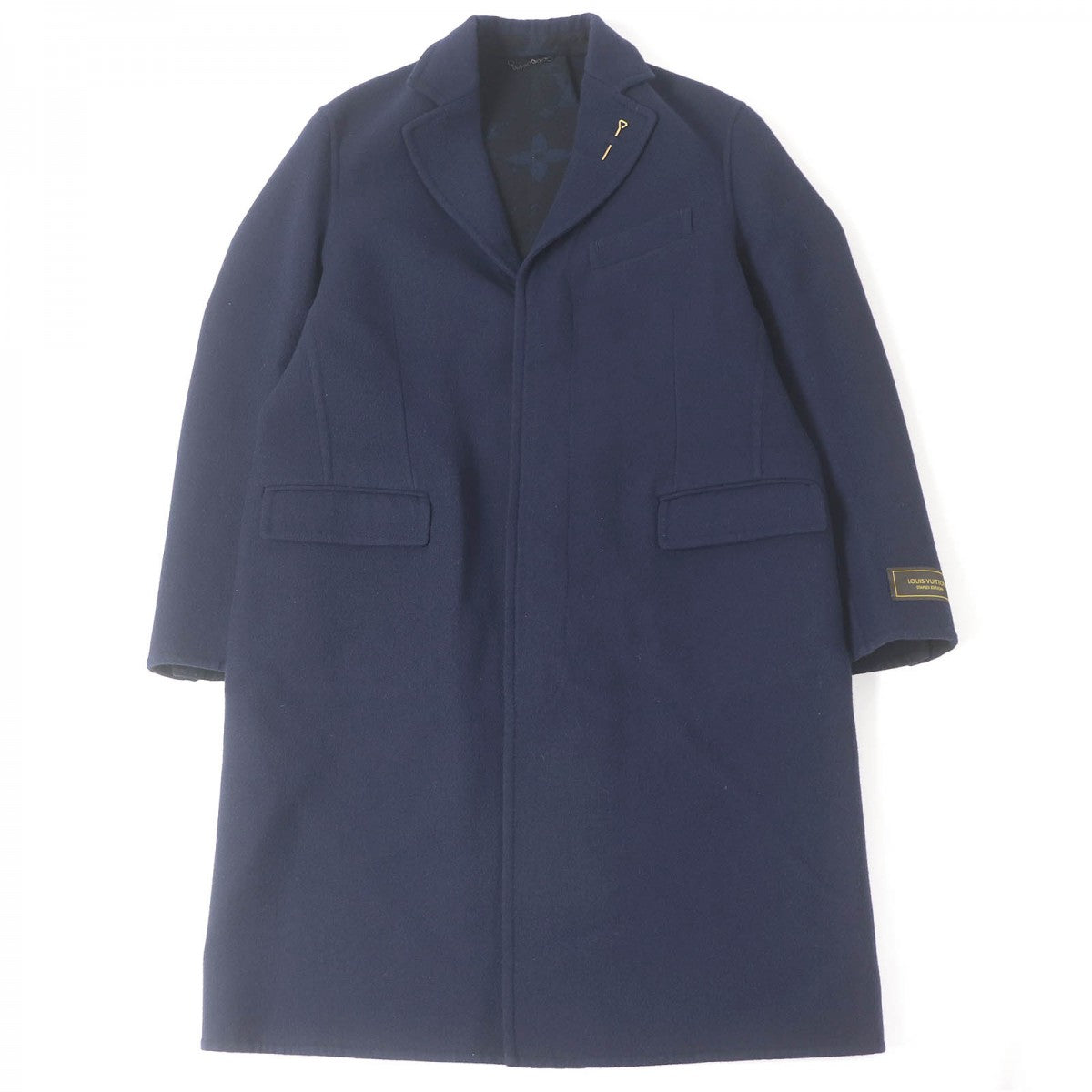 LOUIS VUITTON Chester coat Outer: 100% wool, Lining: 72% cupra, Lining: 28% cotton Navy mens 52
