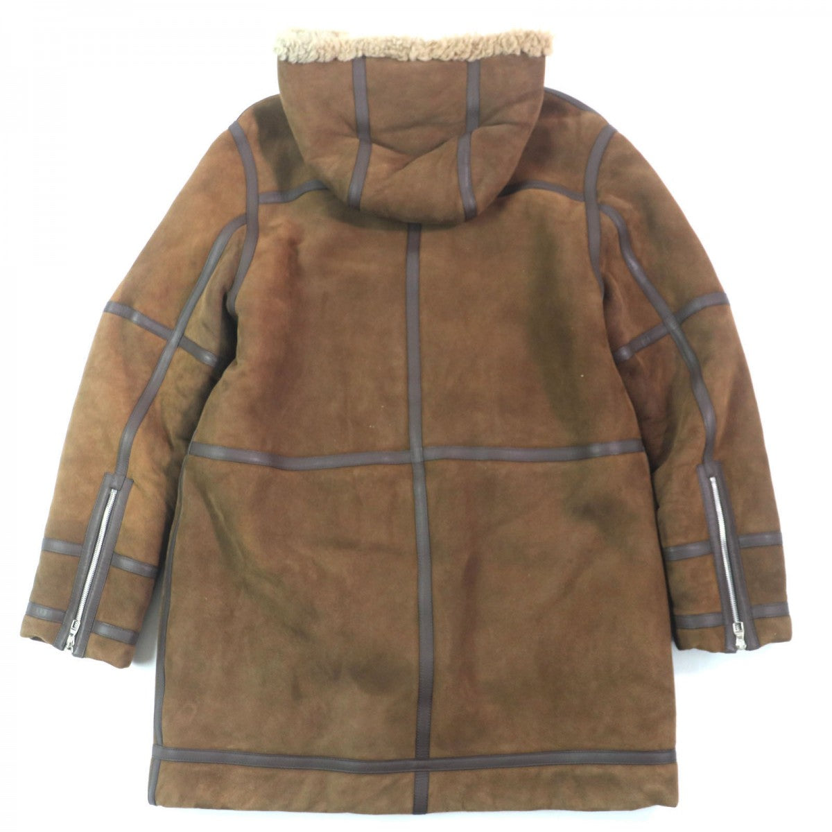 LOUIS VUITTON Mouton coat Main: Mouton, Leather part: Cowhide Brown mens 54