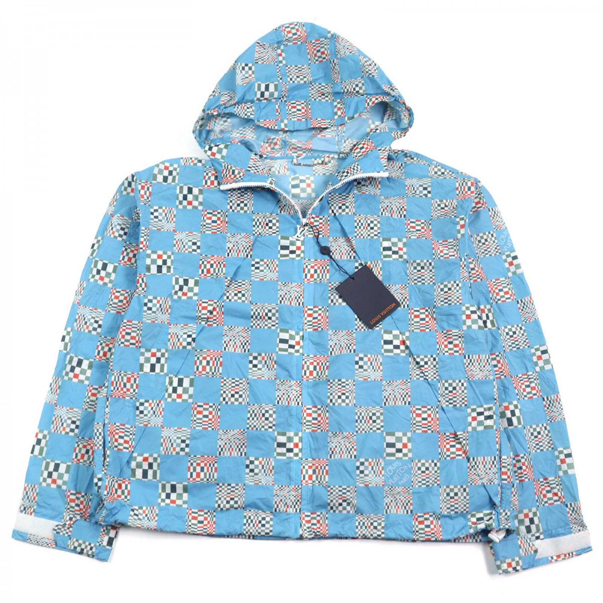 LOUIS VUITTON Hoodie HKB85W Main: 100% nylon Light blue type mens 48