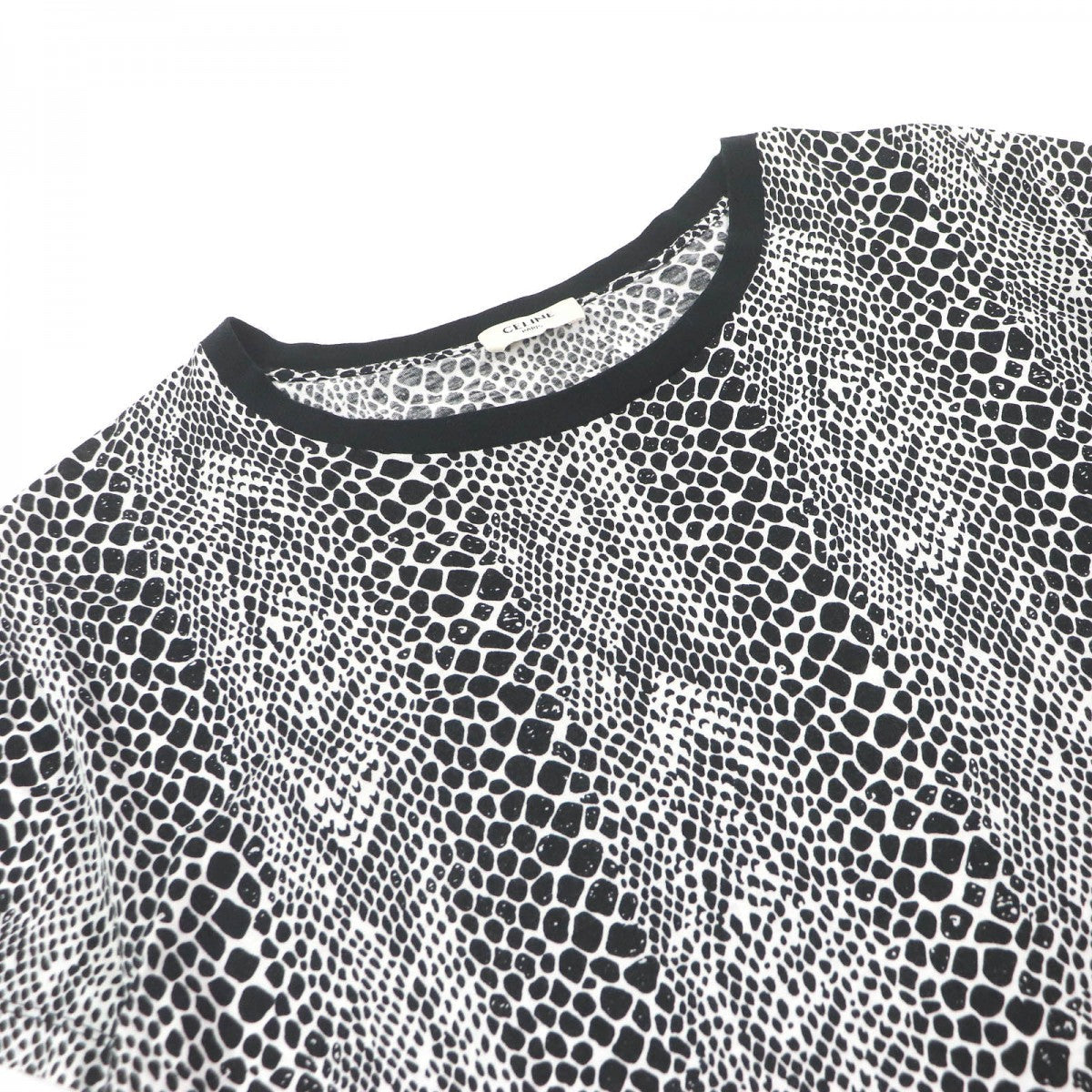 CELINE Short sleeve T-shirt 2X008378E Main: 100% cotton Black White mens S