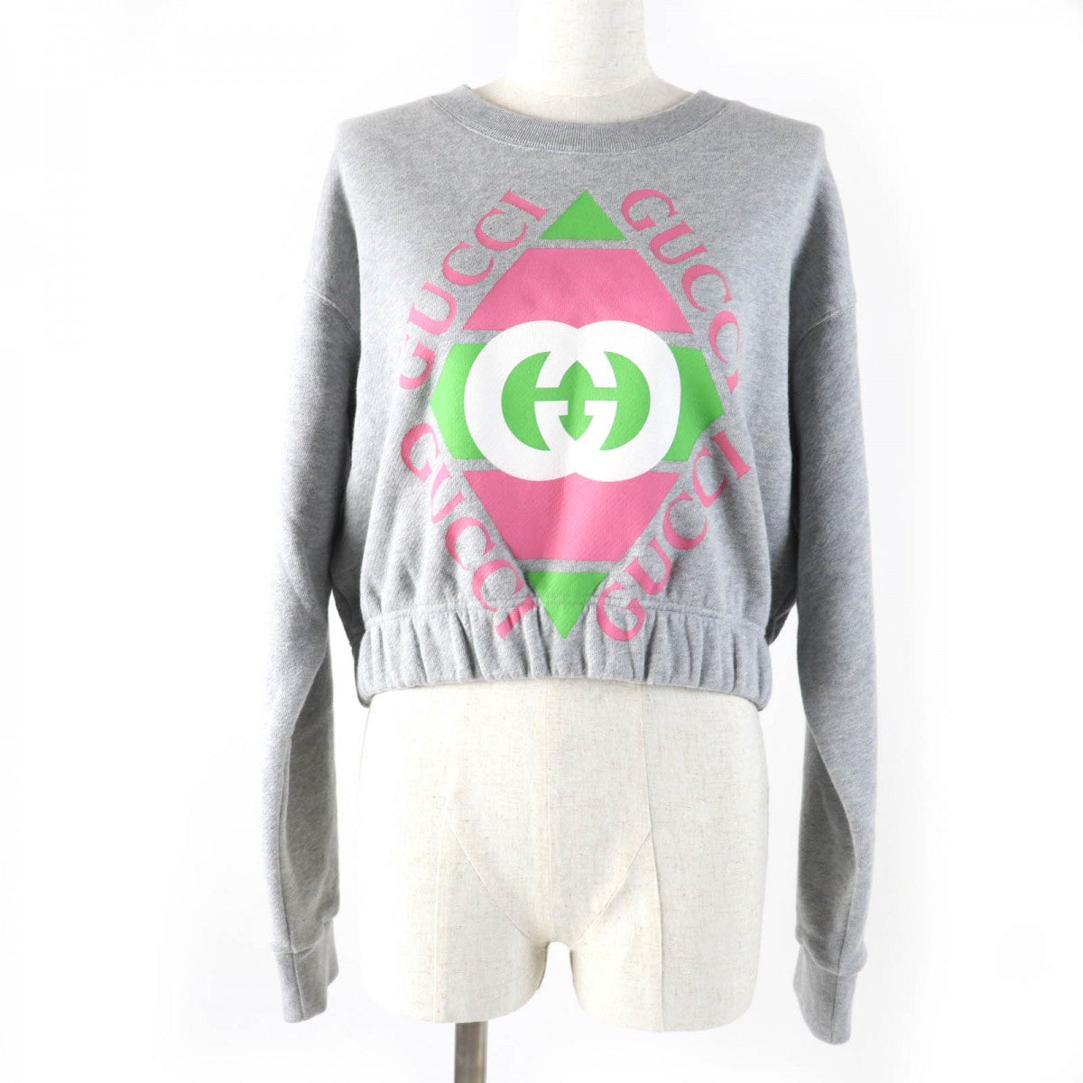 GUCCI sweat 717404 Main: 100% cotton gray Women S