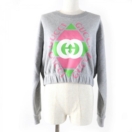 GUCCI sweat 717404 Main: 100% cotton gray Women S