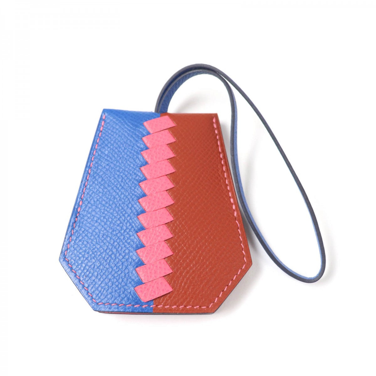 HERMES Bag charm Main?Epsom multicolor Clochette?Cle Grand Trace