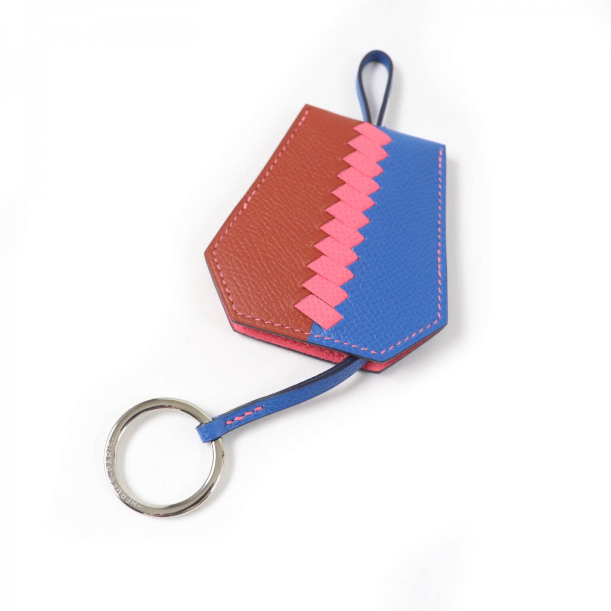 HERMES Bag charm Main?Epsom multicolor Clochette?Cle Grand Trace