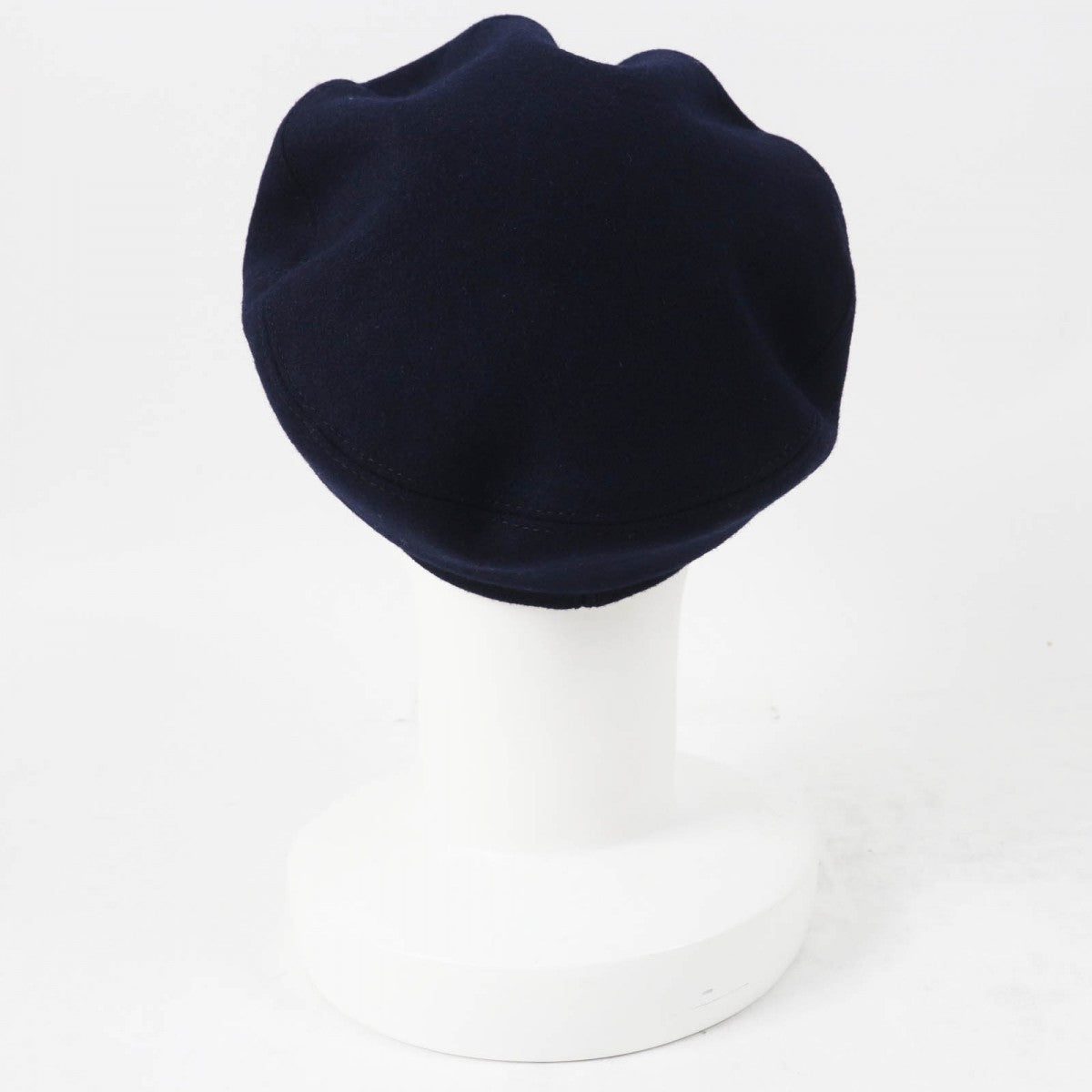CHANEL Casquette 19V Main: 100% wool, Lining: 50% cotton, Lining: 27% polyamide (nylon), Lining: 23% polyester, Part: 67% wool Dark navy Women S