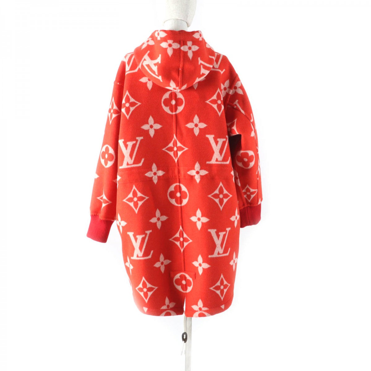 LOUIS VUITTON coat Main: 99% wool, Main: 1% silk, Part: 85% wool, Part: 14% nylon, Part: 1% polyurethane Red Women 38