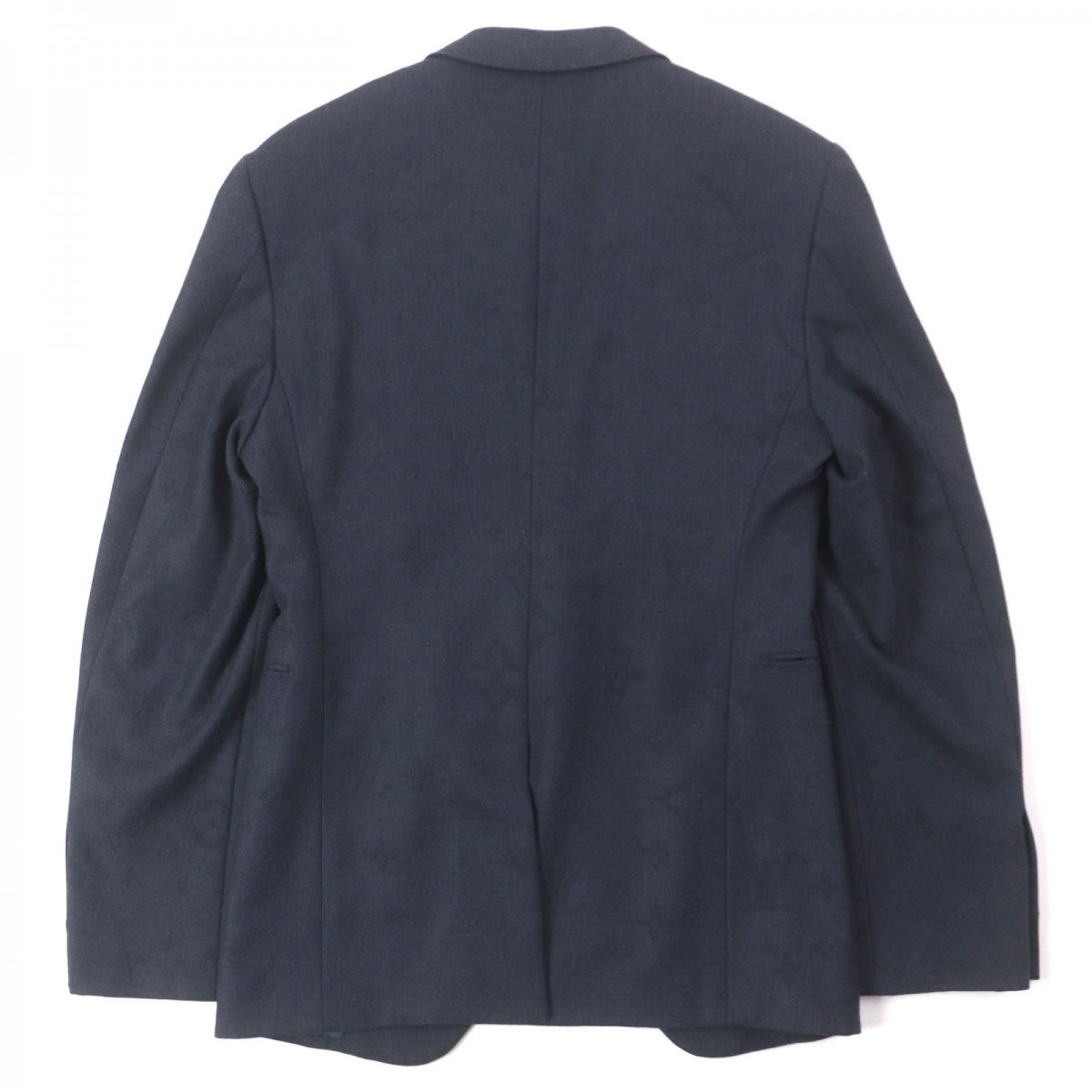 LOUIS VUITTON tailored jacket HKFJ5E Outer: 53% polyester, Outer: 44% wool, Outer: 3% polyurethane, Lining: 28% acetate, Lining: 25% rayon Navy LV&FLOWER mens 48
