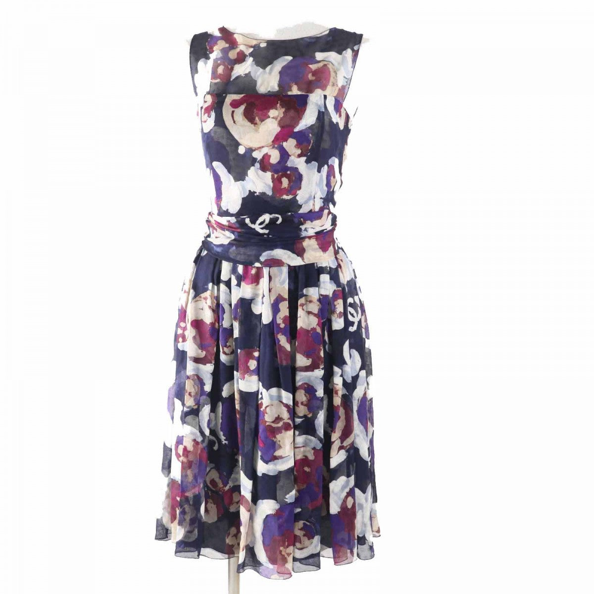 CHANEL one piece P37299 Main: 100% silk, Lining: 100% silk Multi Women 34