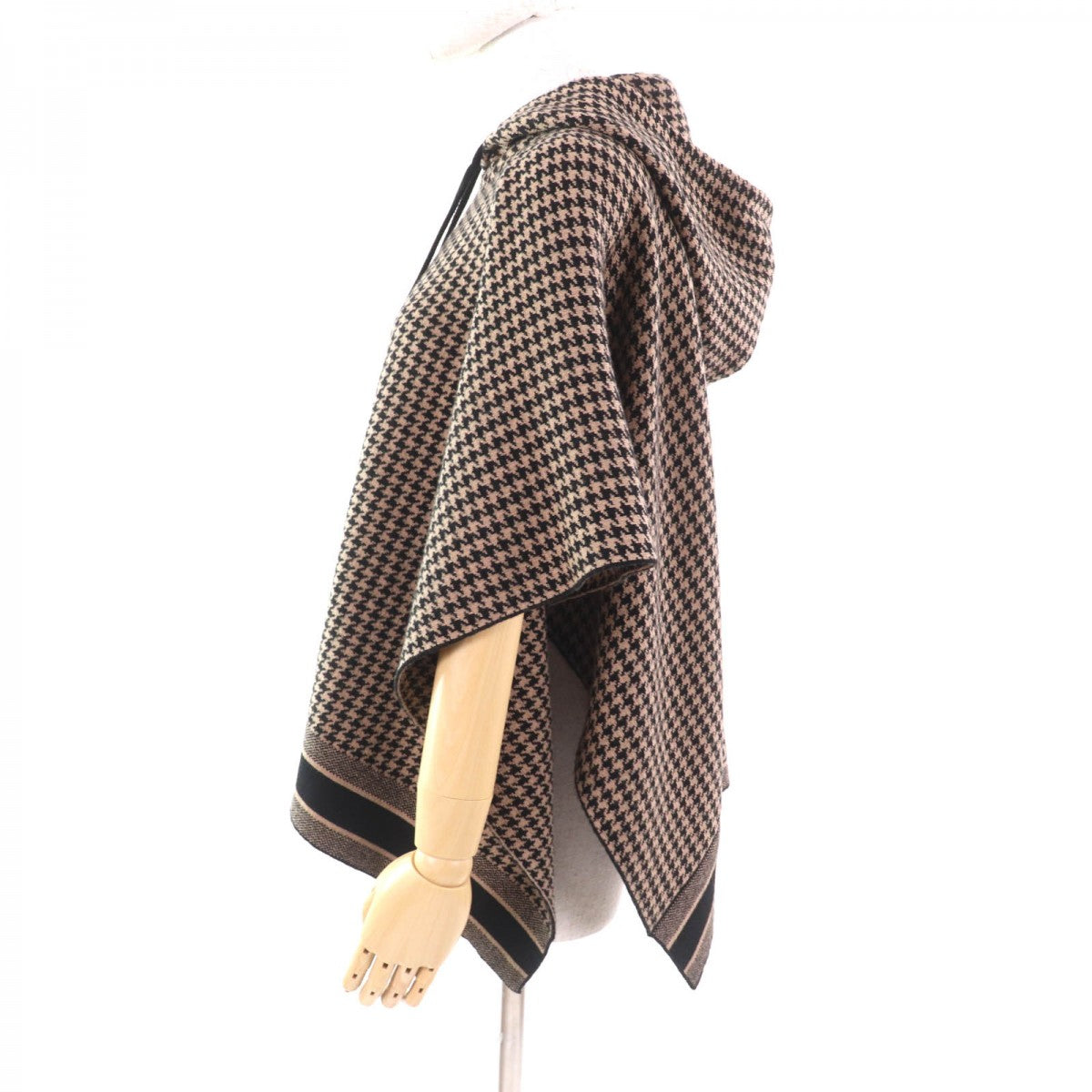 Christian Dior poncho 024C12AM035 cashmere Brown black 40