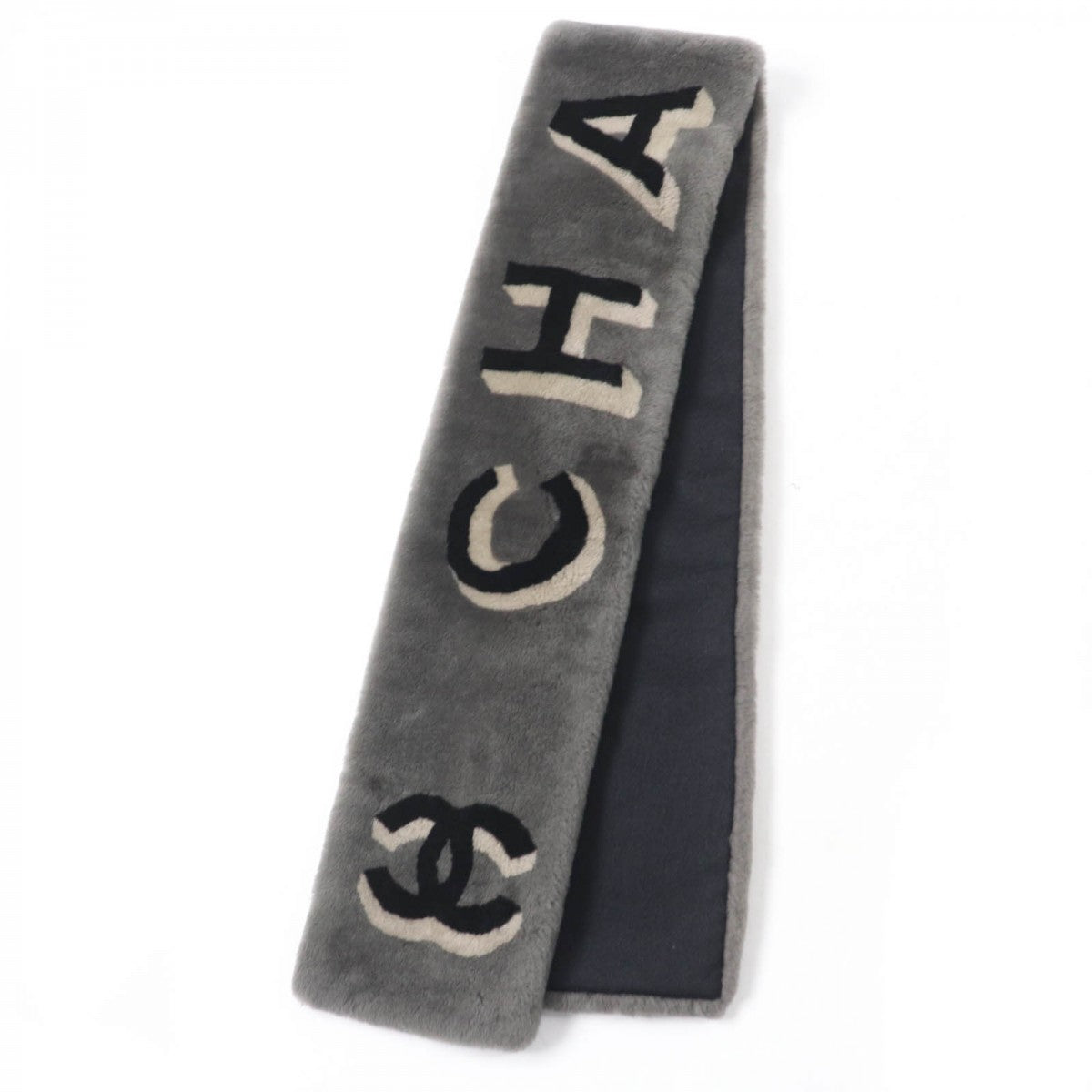CHANEL shawl 20B AA7074 Main: 100% mouton, lining: 100% cashmere gray Women