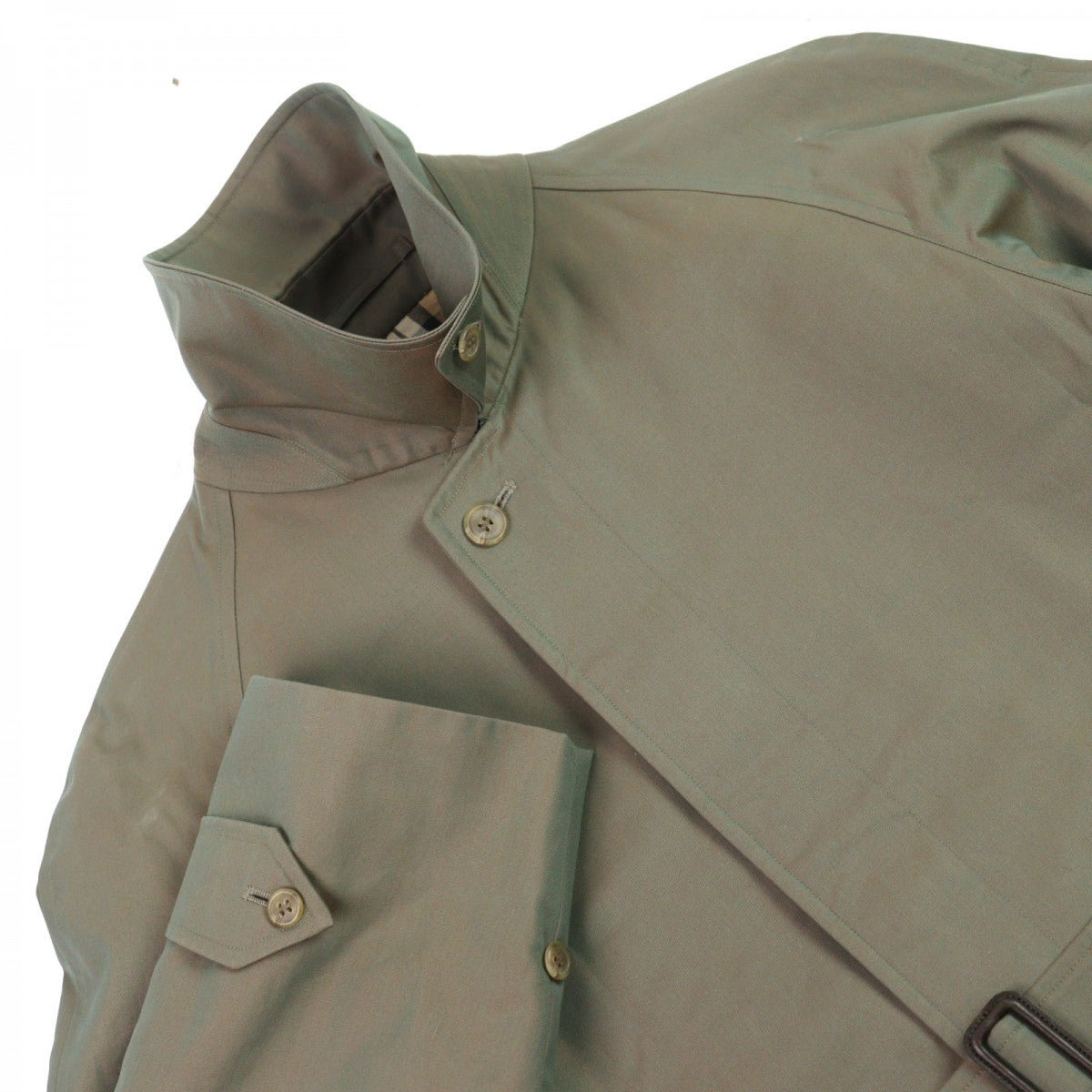 BURBERRY Stainless collar coat WR050-902-79 Outer: 100% cotton, Lining: cotton, Sleeve lining: polyester green mens
