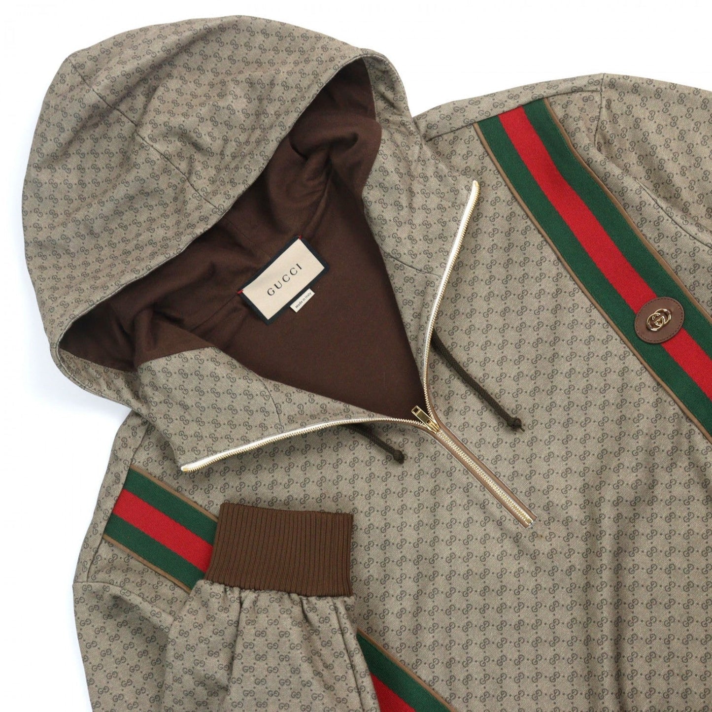 GUCCI Hoodie 655153 polyester Beige type M