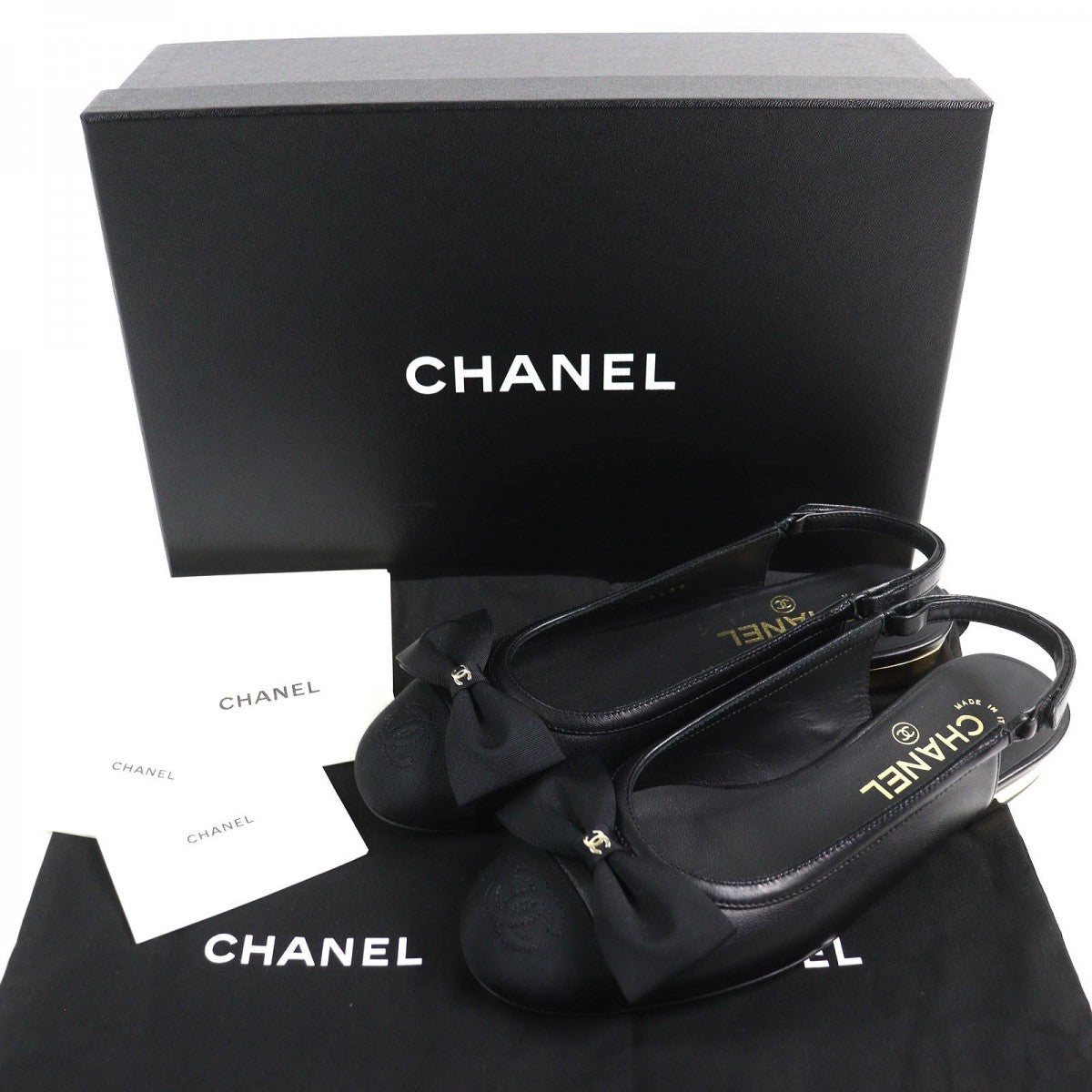 CHANEL pumps G45689 Main: Lamb leather black Women 35.5