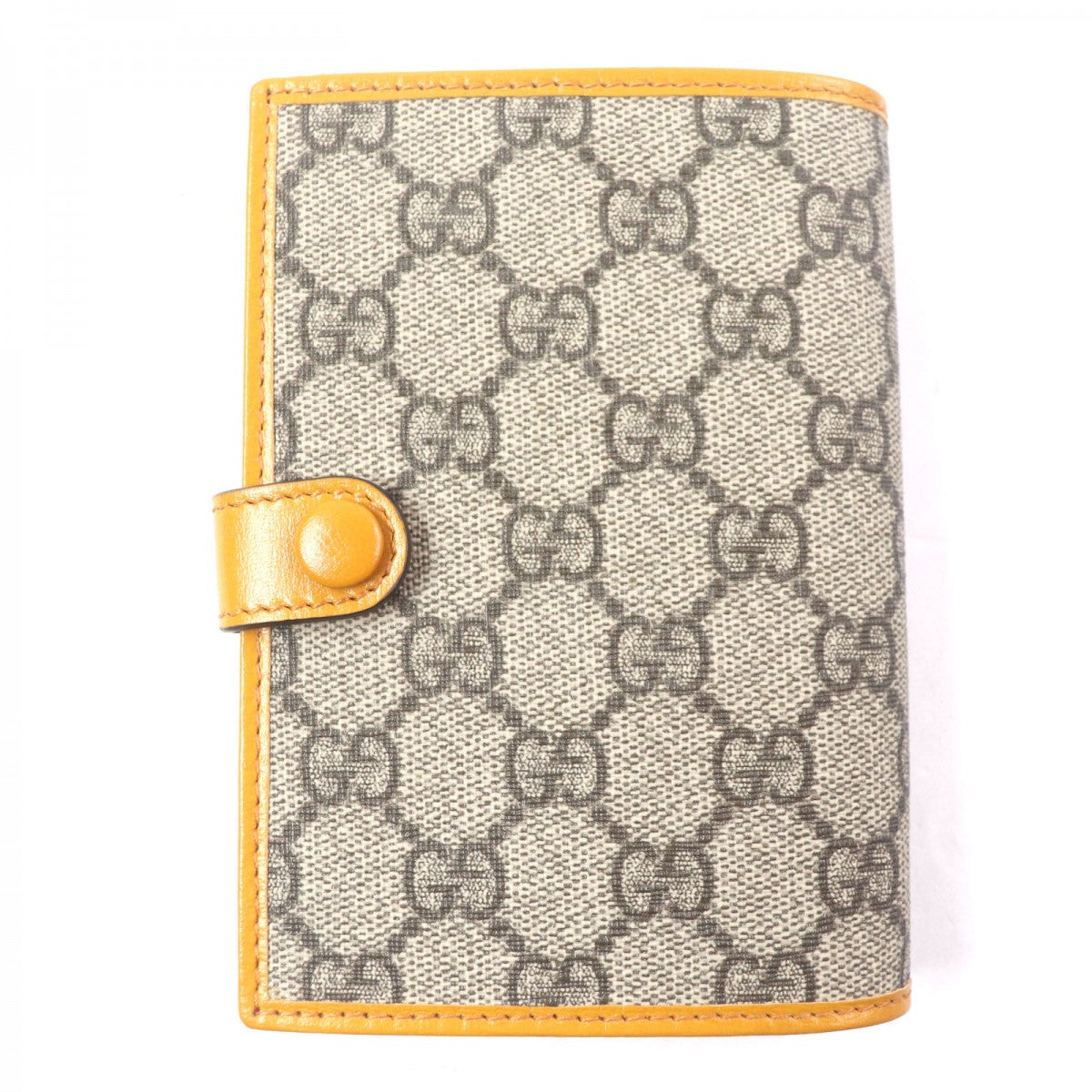 GUCCI passport case G724562 Main: PVC, Main: Leather Orange beige GG Supreme Interlocking G mens