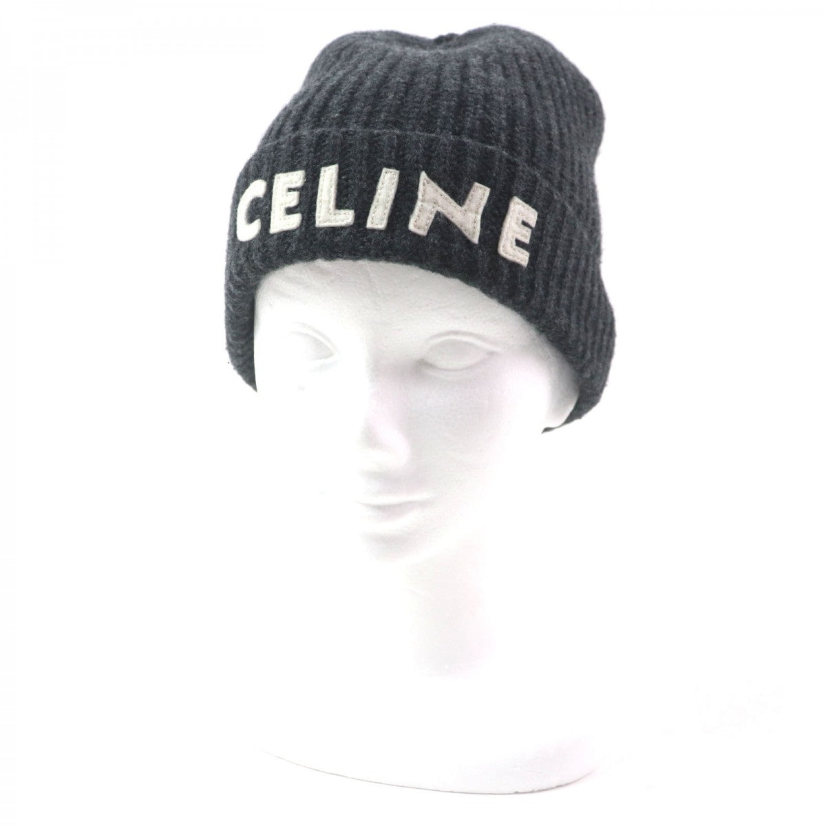 CELINE Knit cap 2A25R423P Main: 100% wool Dark gray mens