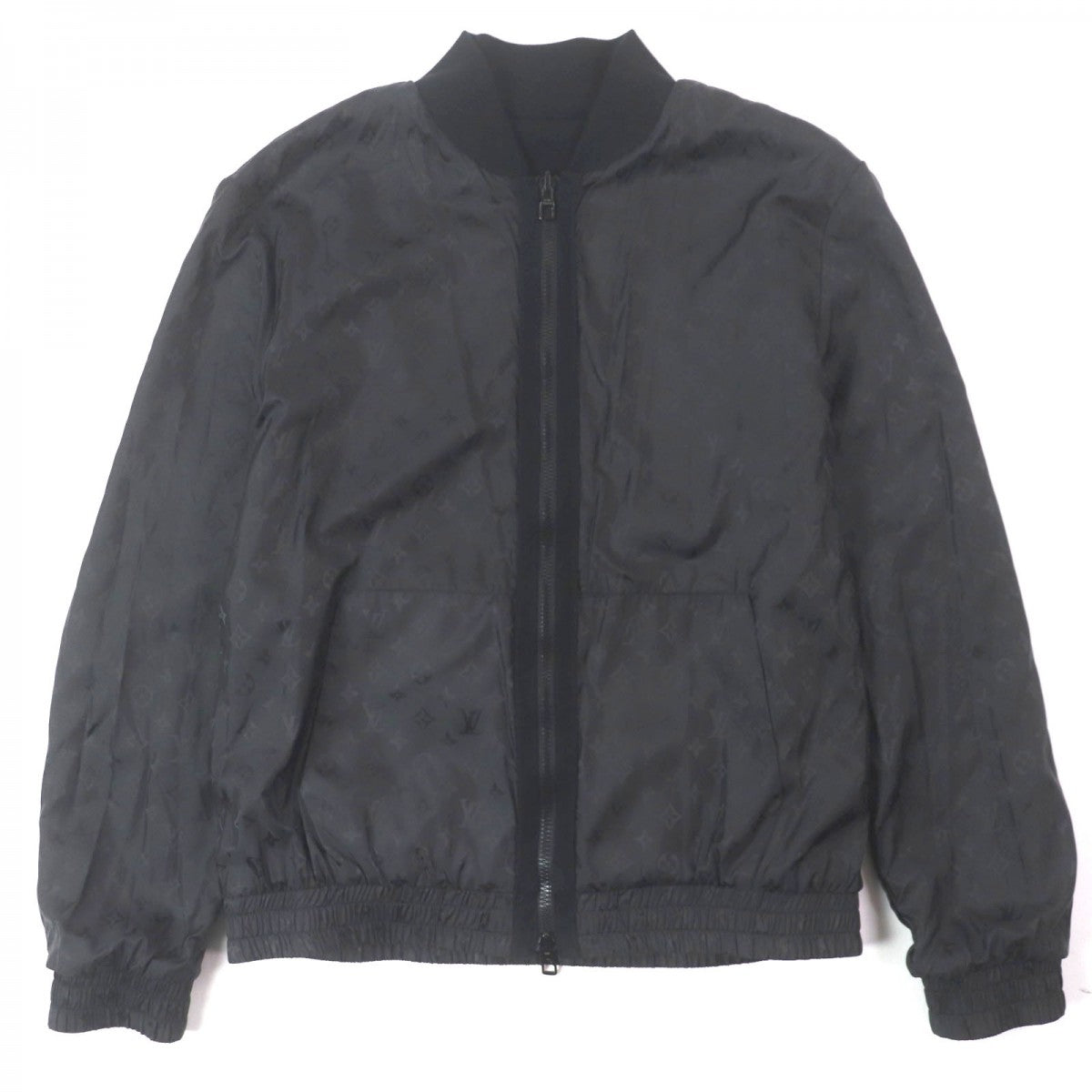 LOUIS VUITTON Bomber jacket Outer: 100% cotton, Lining: 100% nylon black Monogram mens M
