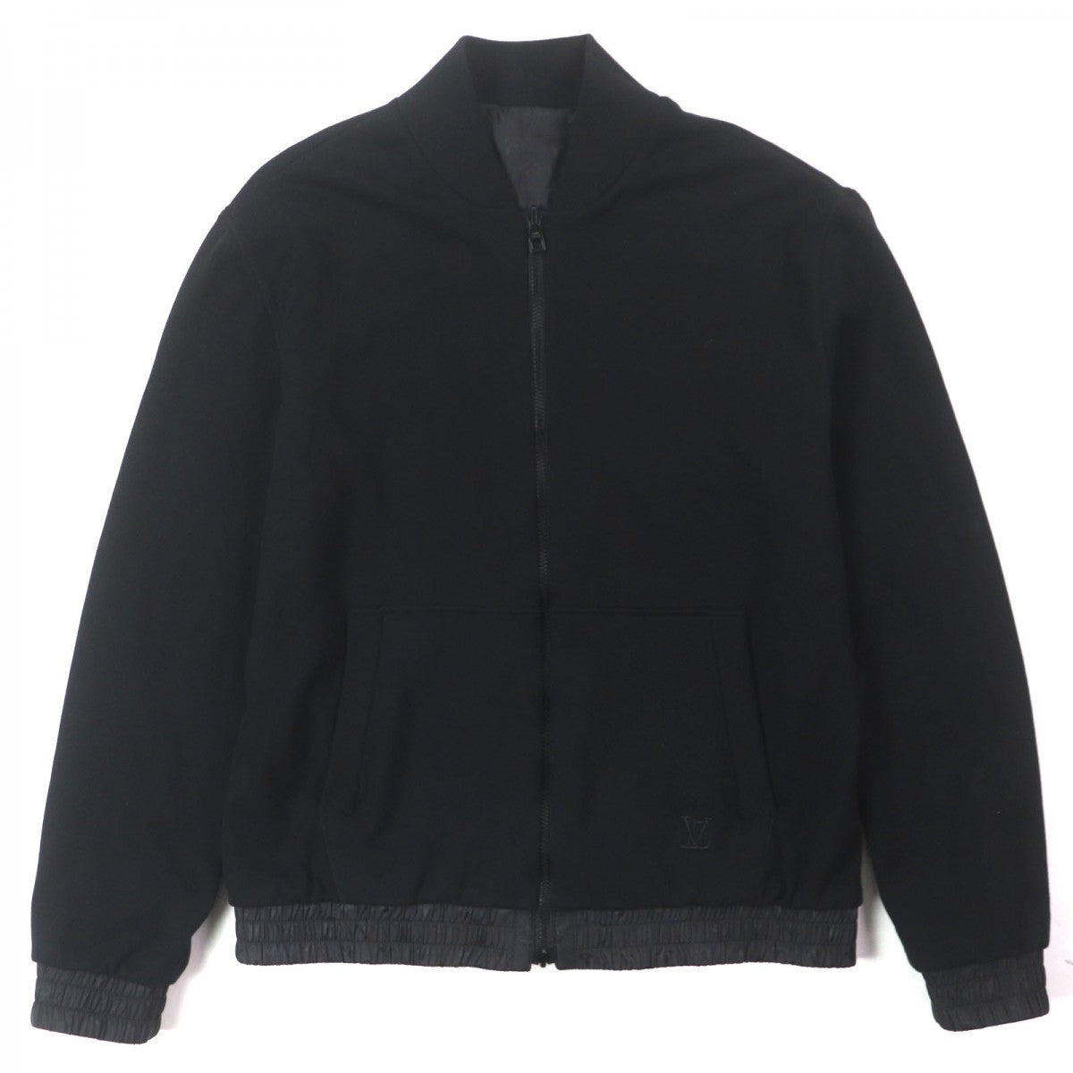 LOUIS VUITTON Bomber jacket Outer: 100% cotton, Lining: 100% nylon black Monogram mens M
