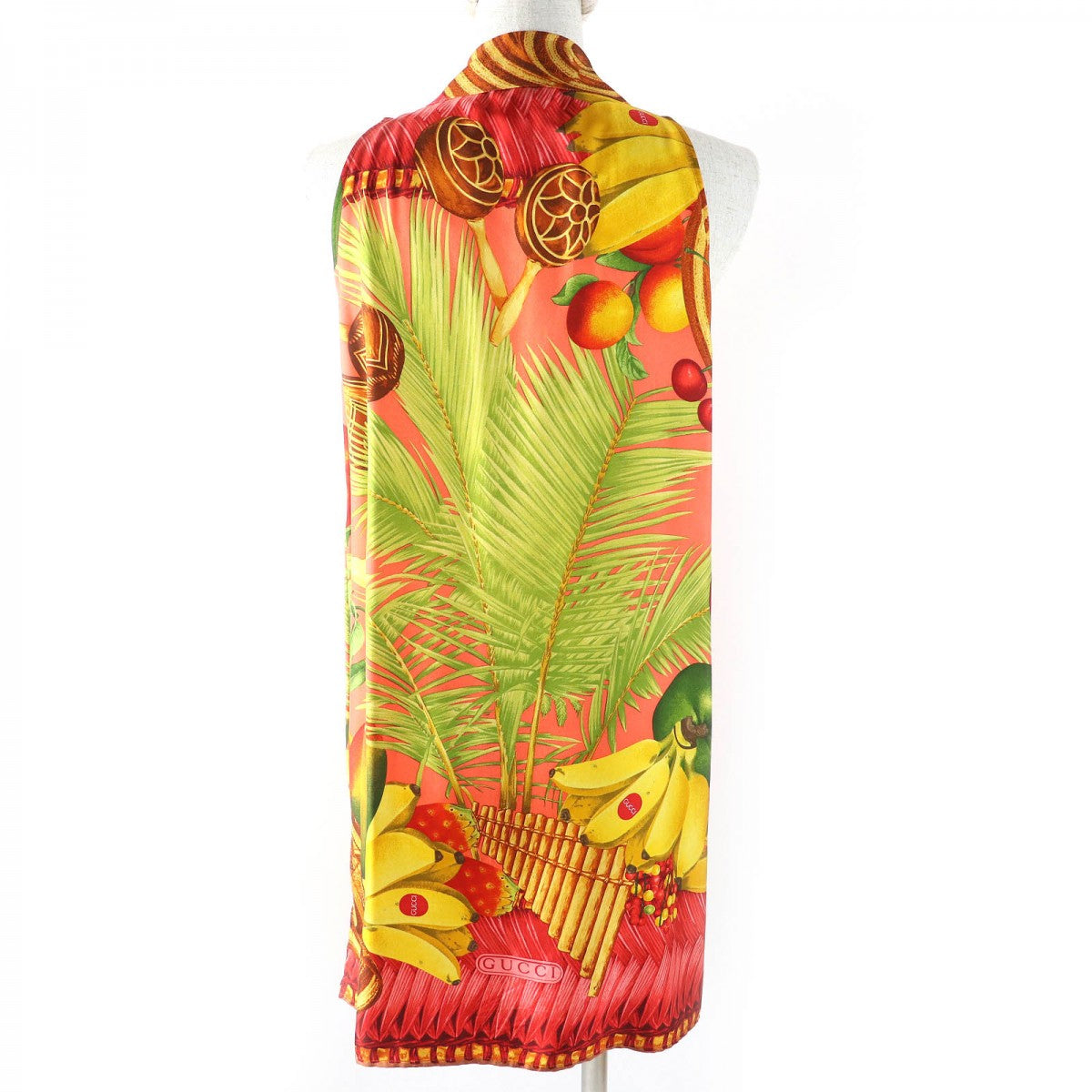 GUCCI Tunic Main: 100% silk Red type Multicolor Women 38