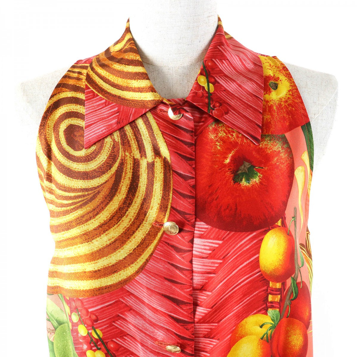 GUCCI Tunic Main: 100% silk Red type Multicolor Women 38