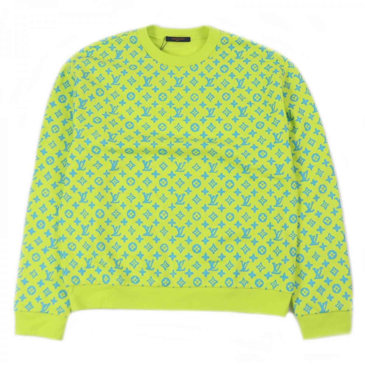 LOUIS VUITTON sweat Main: 100% cotton lime green mens L