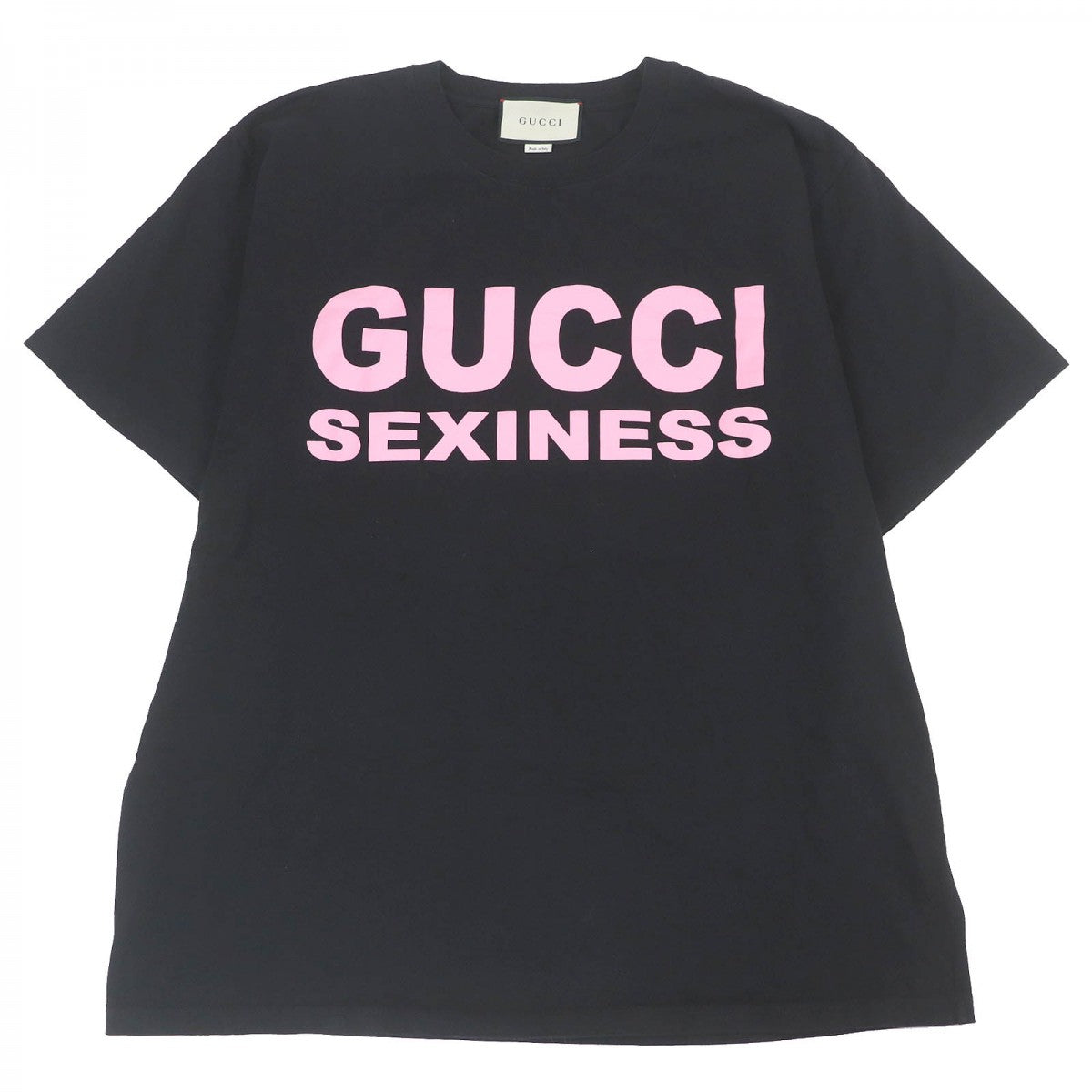 GUCCI Short sleeve T-shirt 616036 Main: 100% cotton black mens XL