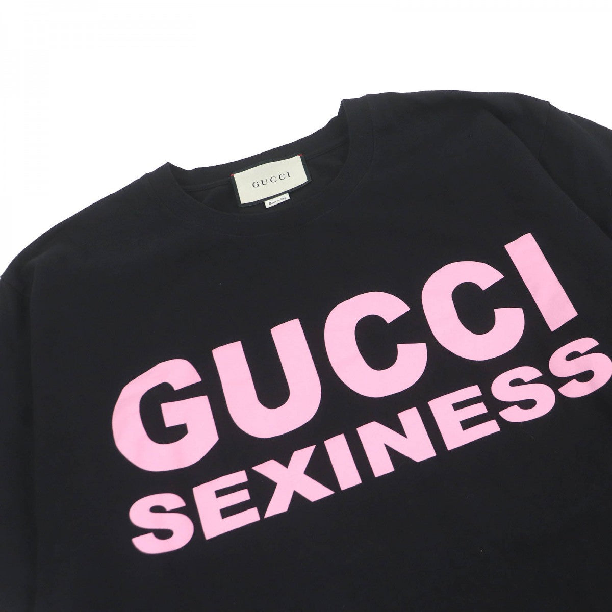 GUCCI Short sleeve T-shirt 616036 Main: 100% cotton black mens XL