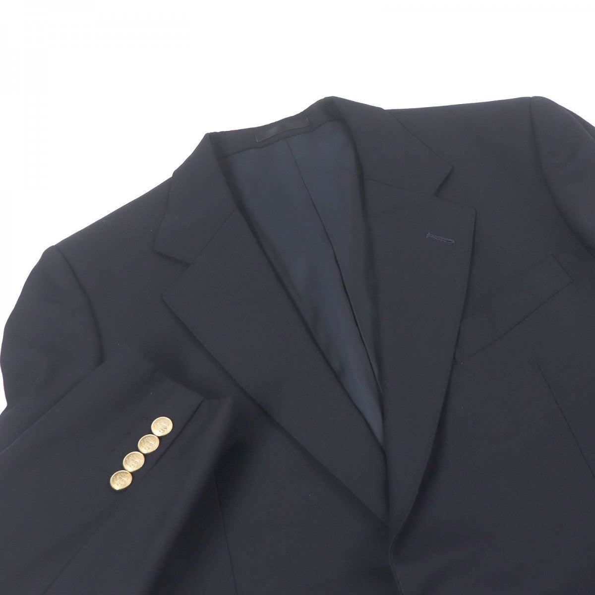 BURBERRY tailored jacket wool Navy 96-86-170