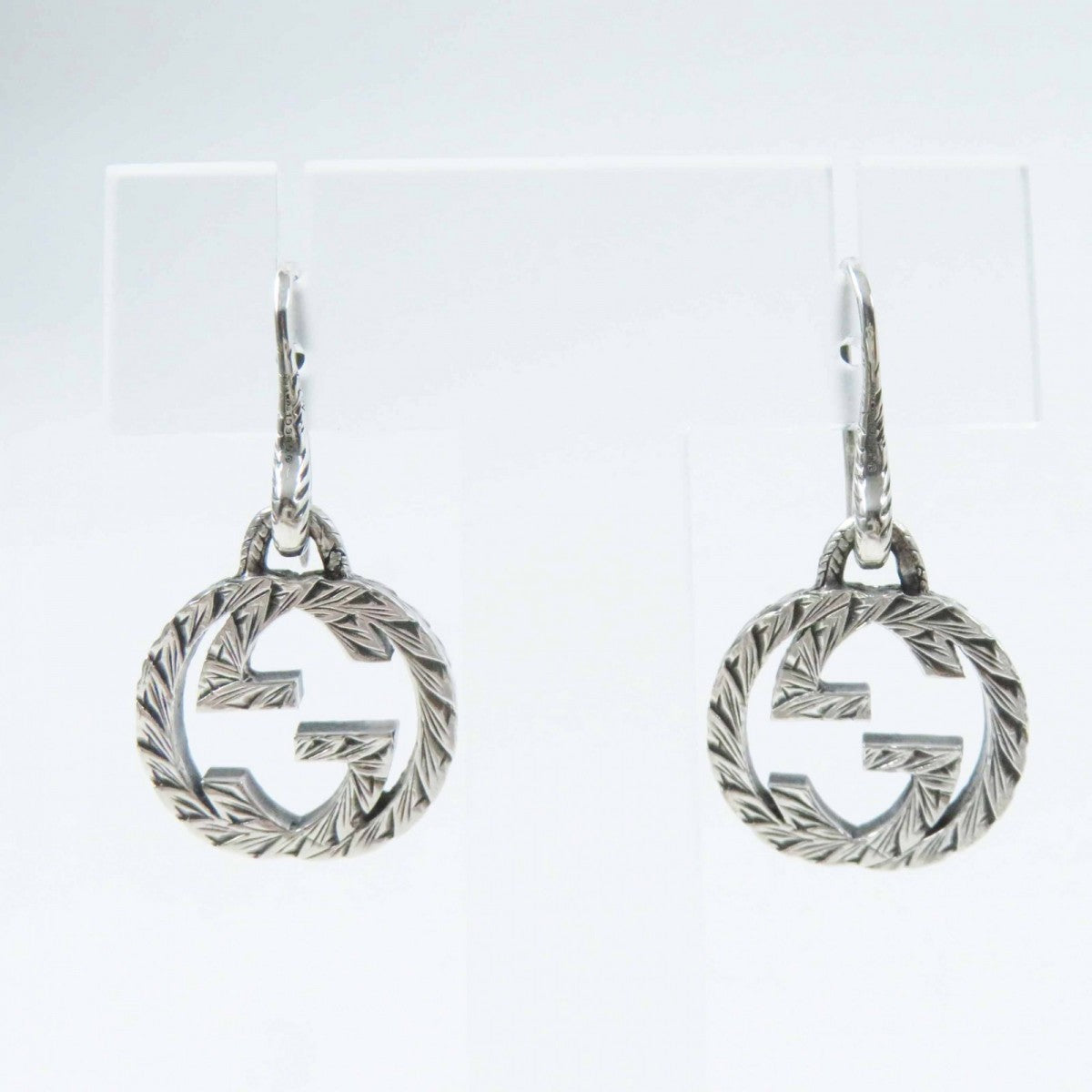 GUCCI Pierce Main�FSV925 Silver Interlocking G Arabesque Women