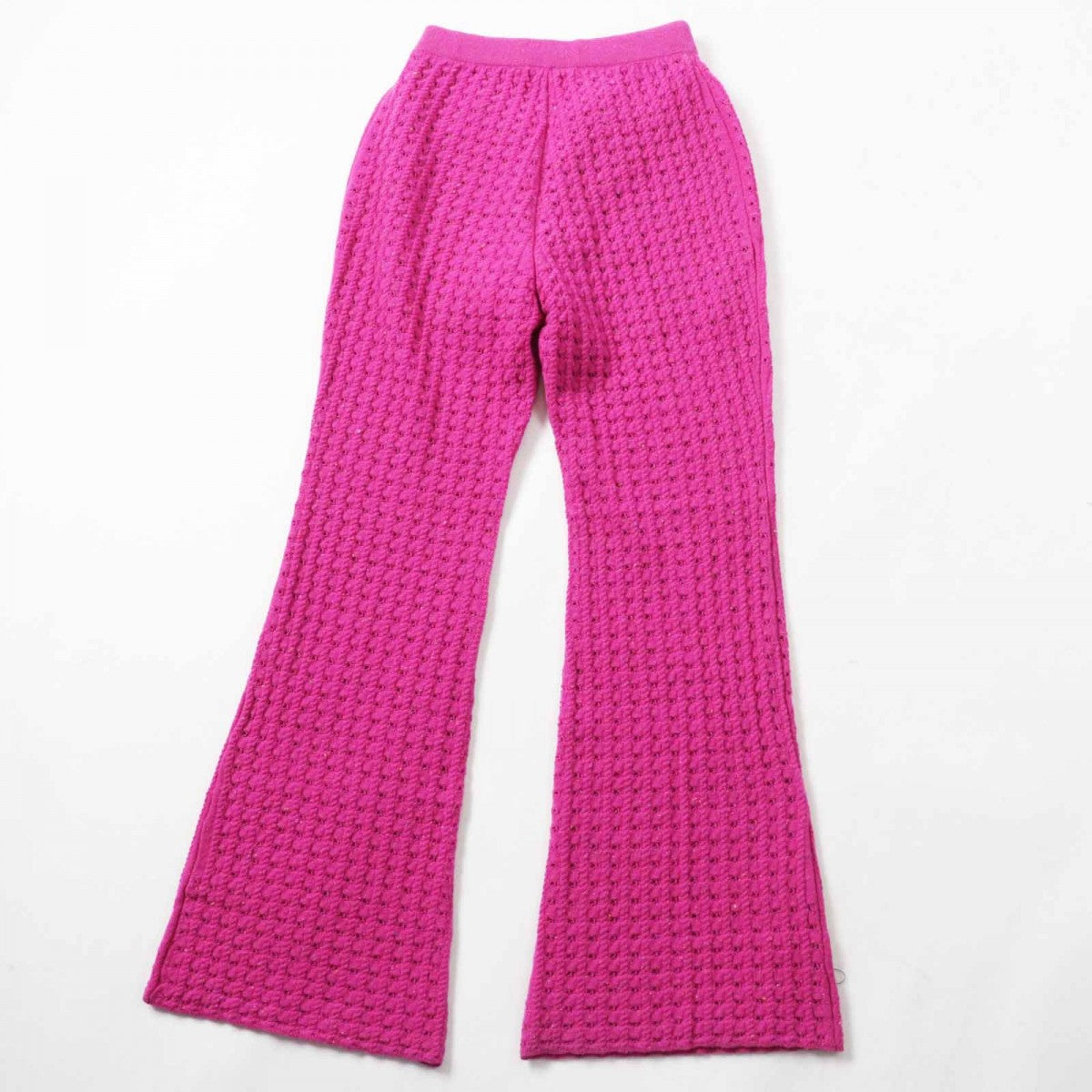 CHANEL Pants 23A P75369 Main: 100% wool, part: 96% wool, part: 3% nylon, part: 1% polyurethane, lining: 86% silk Fuchsia (pink type) Women 34
