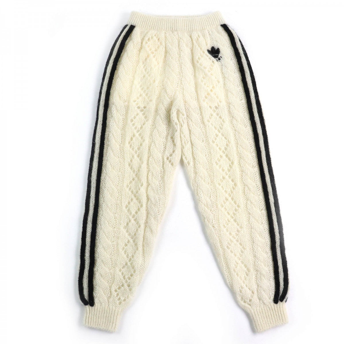 GUCCI Pants 721504 Main: 67% mohair, 28% nylon, 5% wool, part: 64% mohair, 28% nylon, 1% polyurethane, part: 67% mohair, 28% nylon, 5% wool, inner: 75% acetate, 25% silk Ivory black Women S