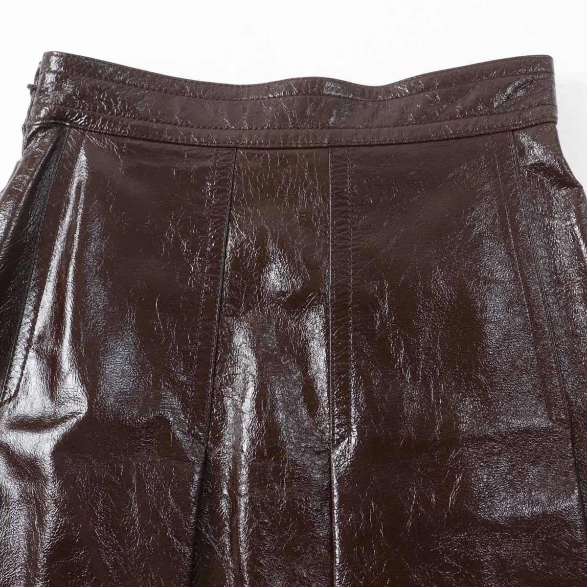 GUCCI skirt 410797 Main: Sheepskin, Lining: 100% Silk Brown Women 36