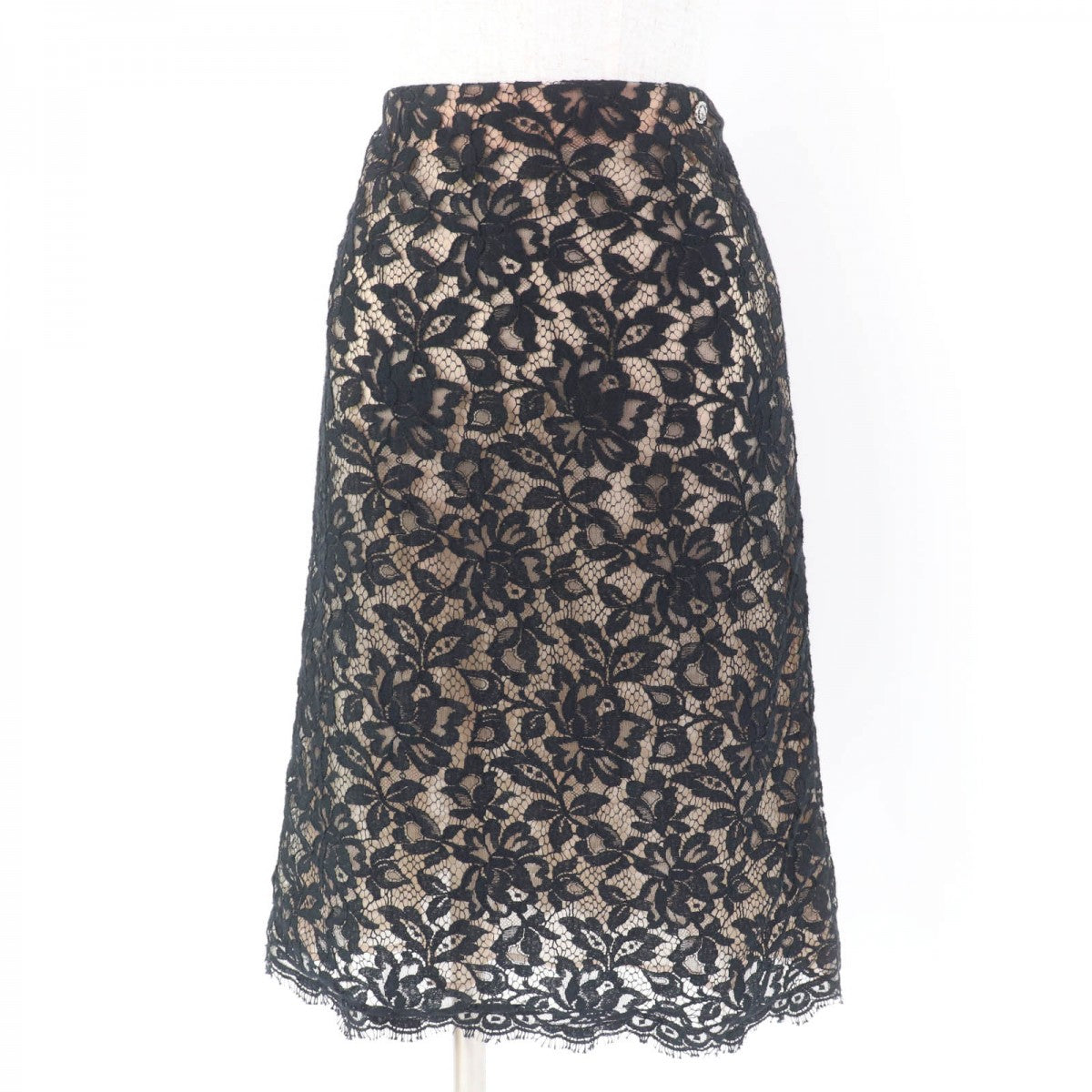 CHANEL skirt P64618V60643 Main: 75% cotton, Main: 25% polyamide, Lining: 100% silk black Women 38