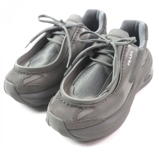 PRADA sneakers 2EG424 Main: Leather, Main: Suede leather, Main: Mesh gray SYSTEM mens 6