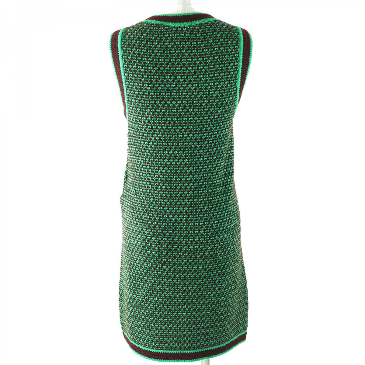 CHANEL one piece 23A P75435 Main: 100% cashmere Green brown Women 34