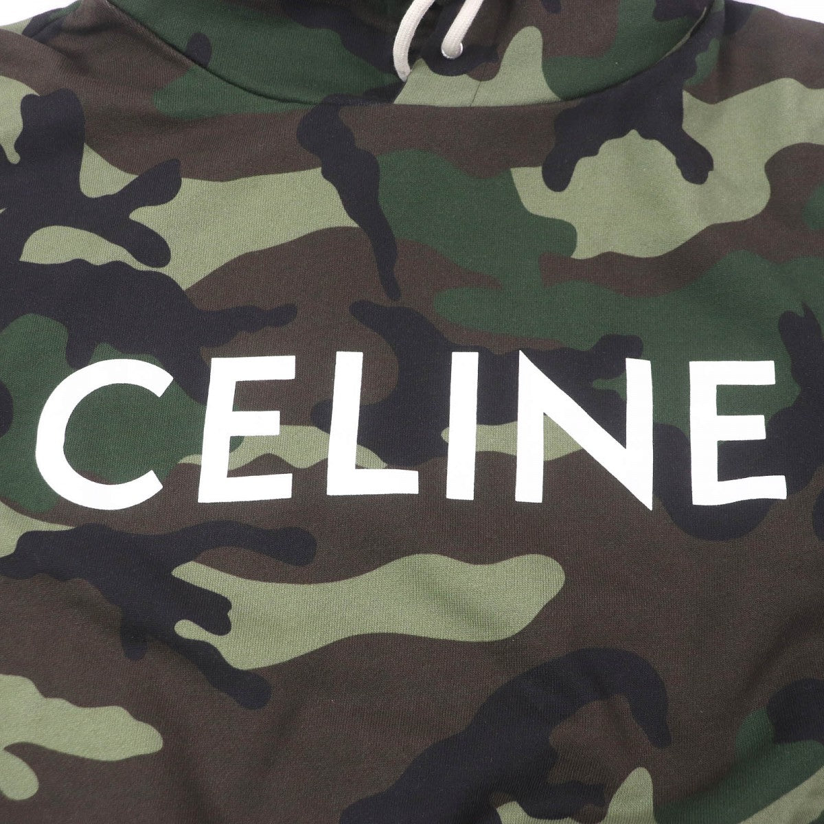 CELINE Hoodie 2Y321885M Main: 100% cotton Khaki type mens M