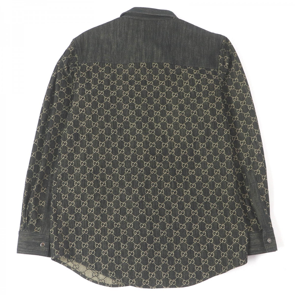 GUCCI Long sleeve shirt 669613 Main: 100% cotton black mens 48