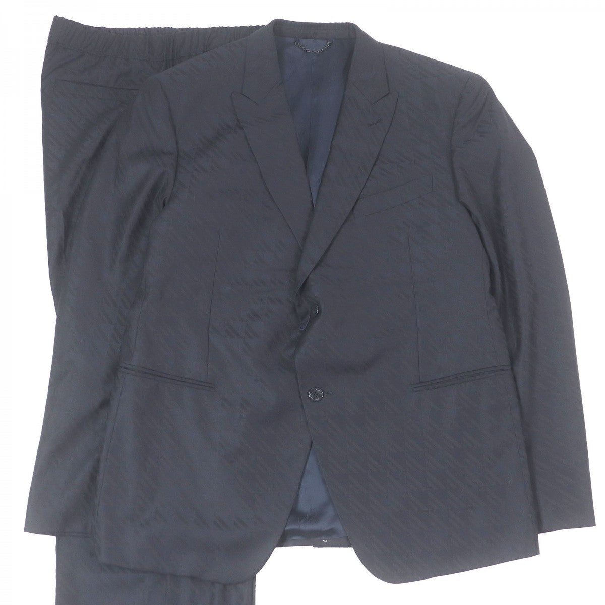 LOUIS VUITTON setup Outer: 100% wool, Lining: 35% acetate, Lining: 31% rayon, Lining: 21% cupra, Lining: 13% cotton Navy mens